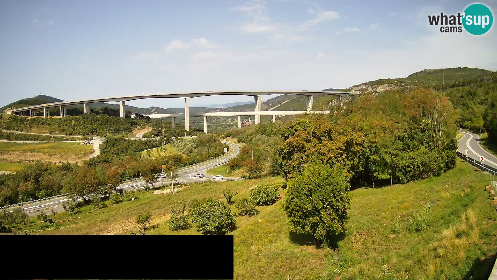 Camera en vivo Črni Kal Viaducto – Viki Burger