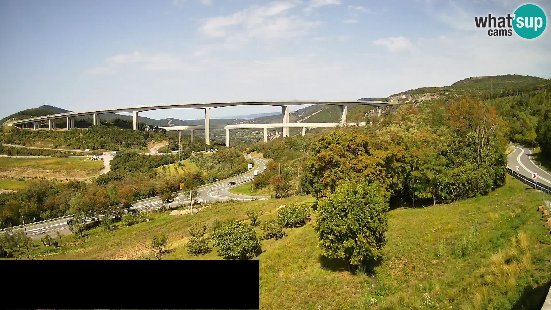Camera en vivo Črni Kal Viaducto – Viki Burger