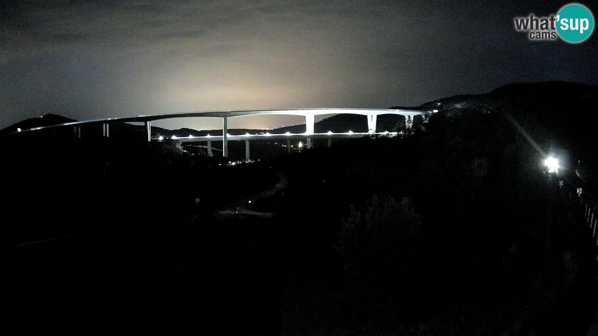 Livecam  Črni Kal Viadotto – panorama dal Viki Burger