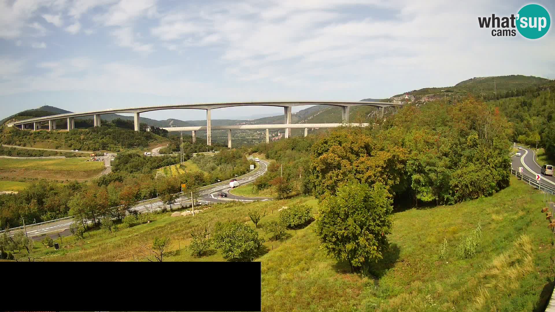 Webcam Črni Kal Viadukt – Viki Burger