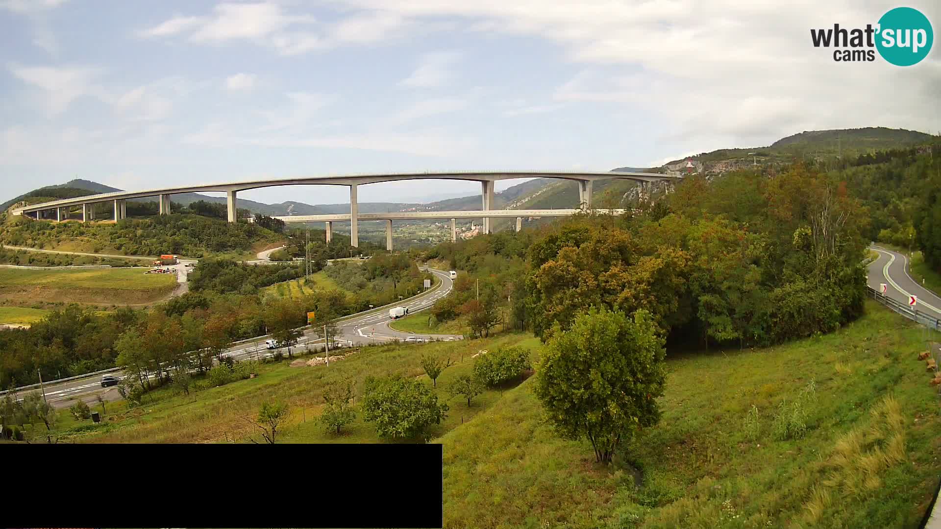 Camera en vivo Črni Kal Viaducto – Viki Burger