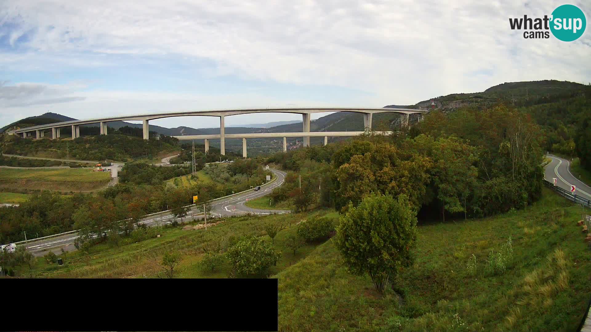 Camera en vivo Črni Kal Viaducto – Viki Burger