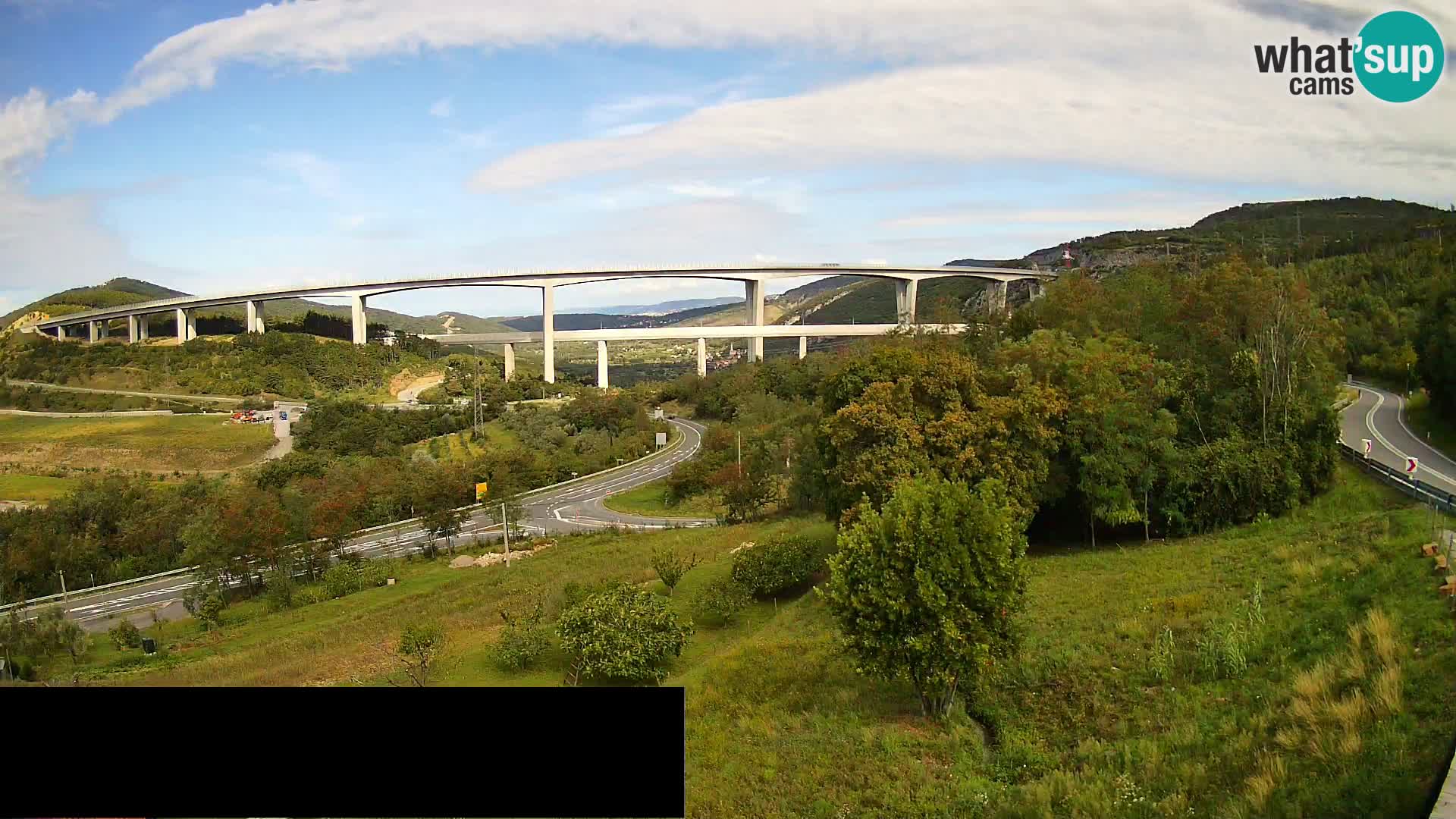 Camera en vivo Črni Kal Viaducto – Viki Burger
