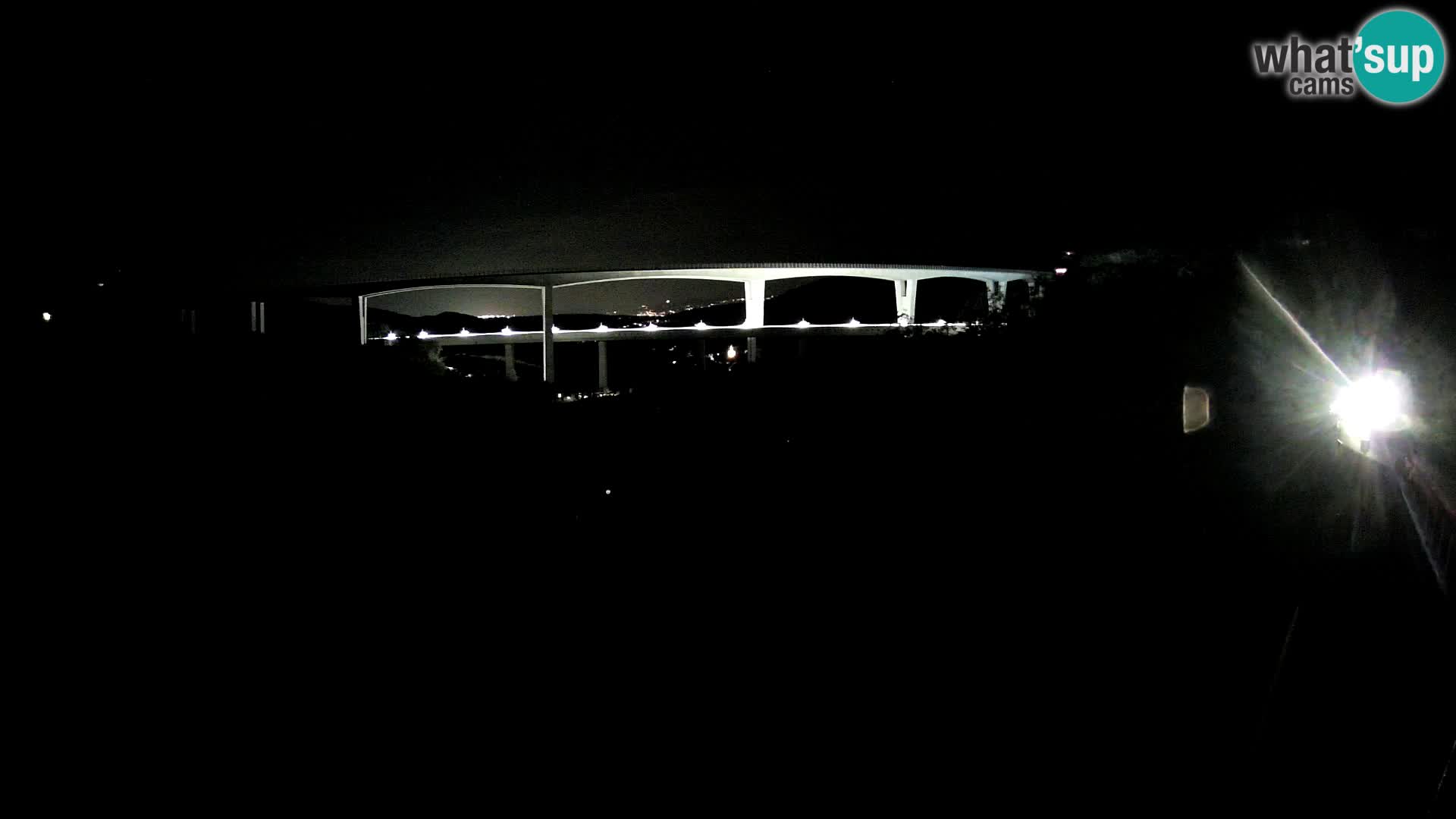 Livecam  Črni Kal Viadotto – panorama dal Viki Burger