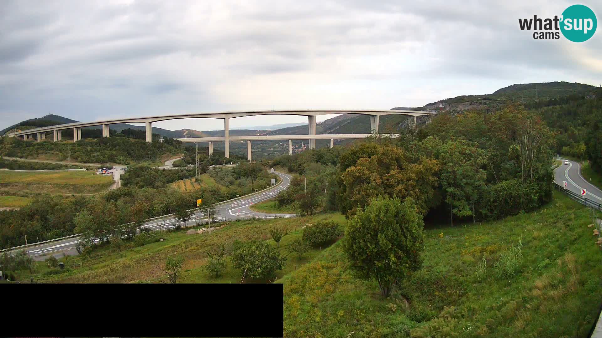 Camera en vivo Črni Kal Viaducto – Viki Burger