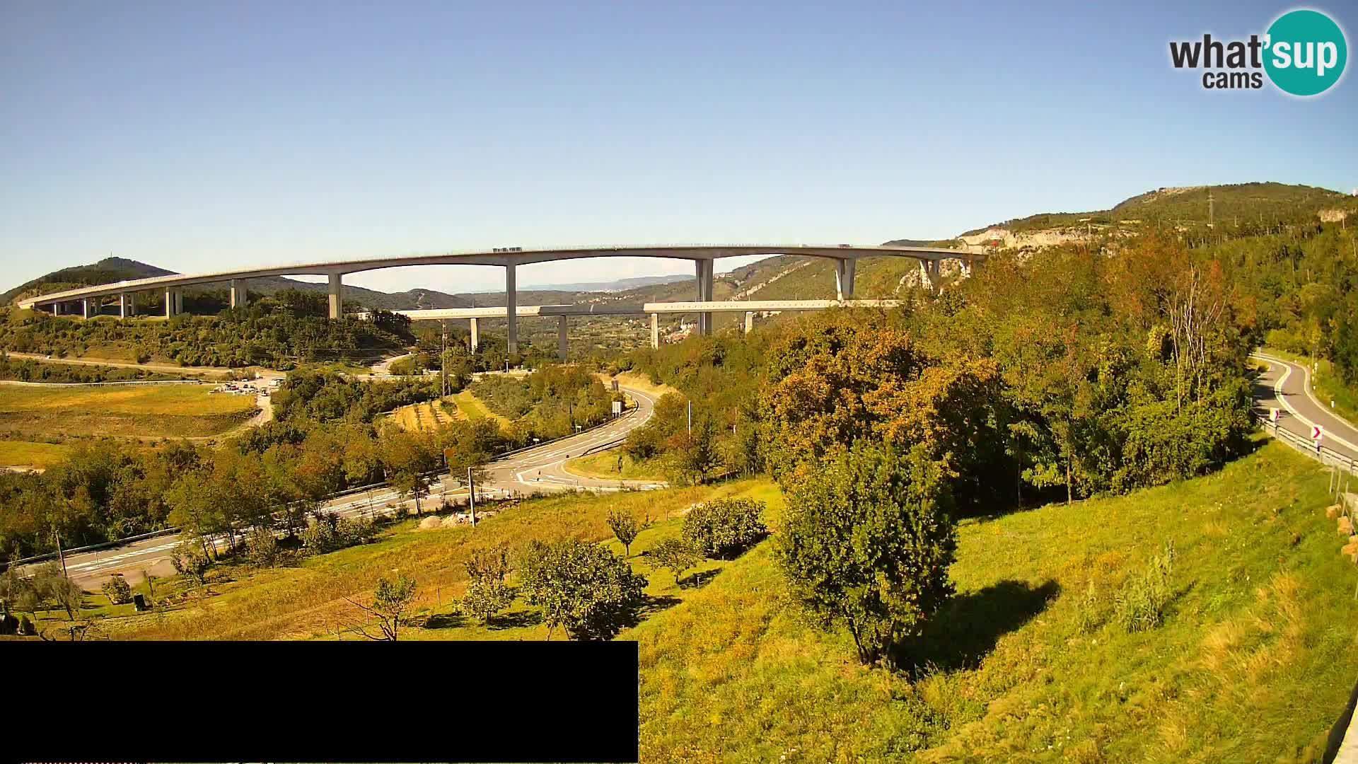 Camera en vivo Črni Kal Viaducto – Viki Burger