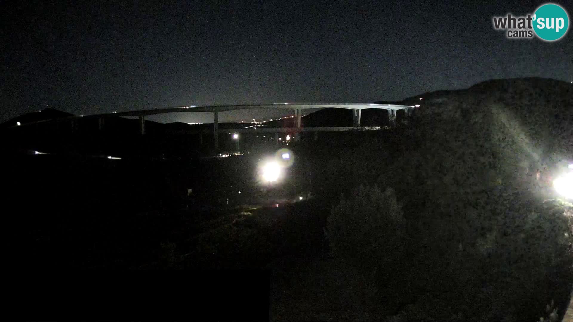 Webcam Črni Kal Viaduct – view from Viki Burger
