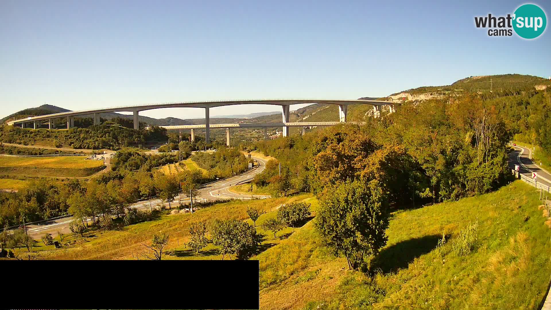 Camera en vivo Črni Kal Viaducto – Viki Burger