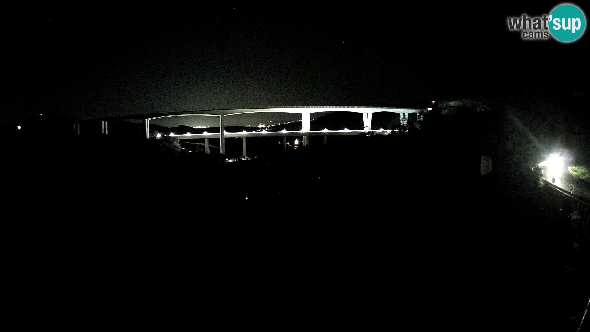 Webcam Črni Kal Viaduct – view from Viki Burger