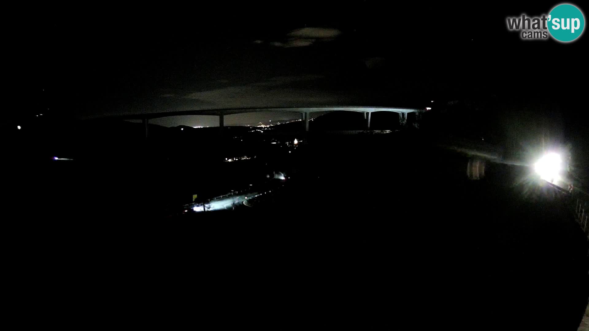 Livecam  Črni Kal Viadotto – panorama dal Viki Burger
