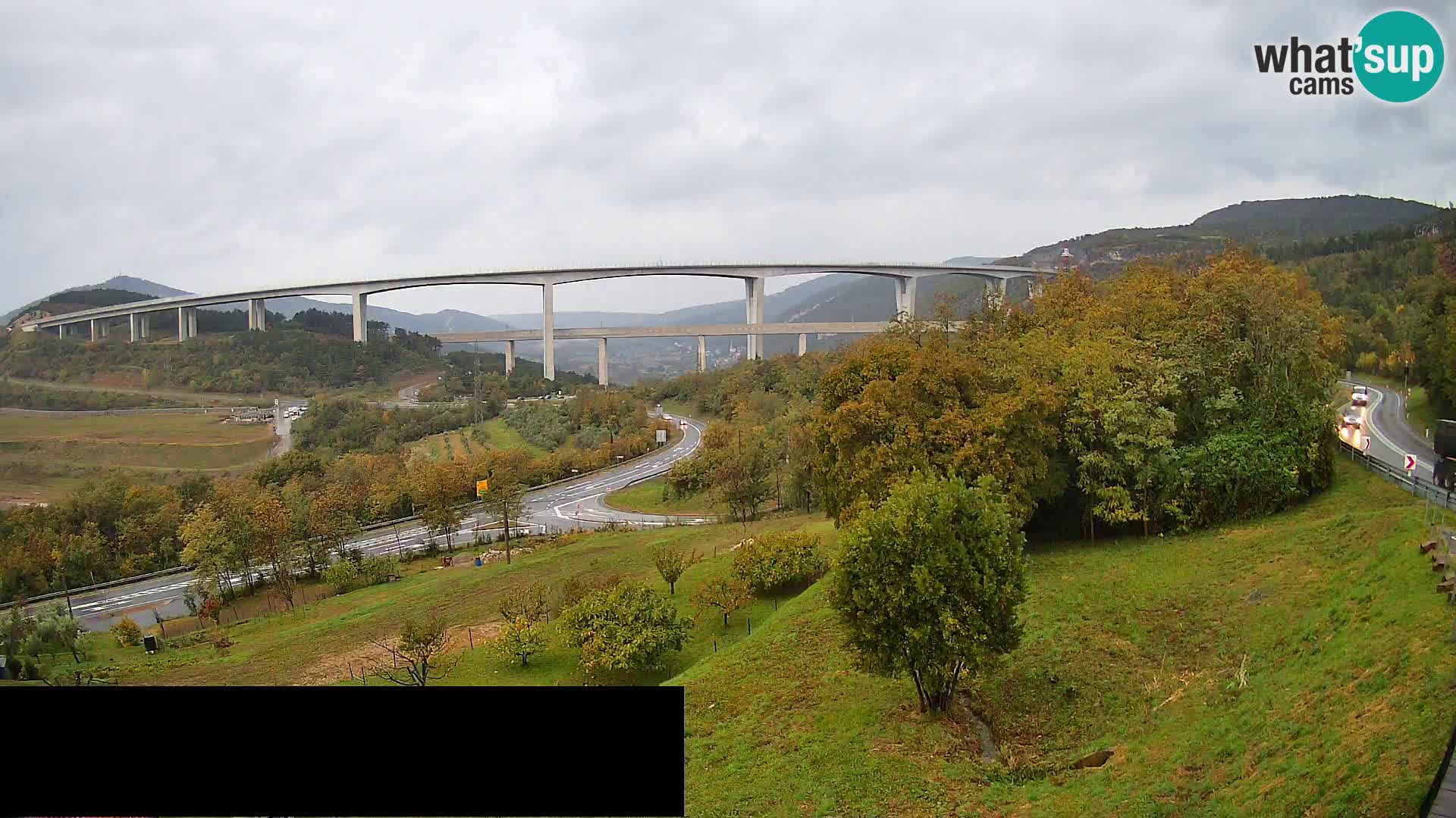 Web kamera Črni Kal Viadukt – pogled sa Viki Burgerja