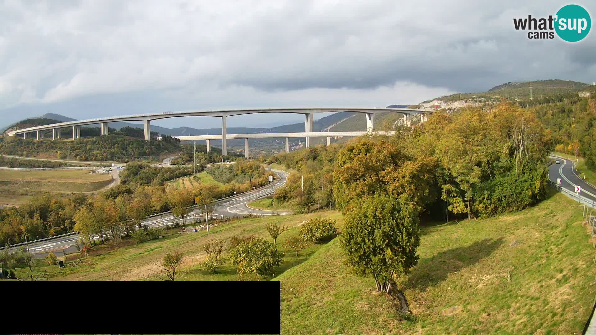 Web kamera Črni Kal Viadukt – pogled sa Viki Burgerja
