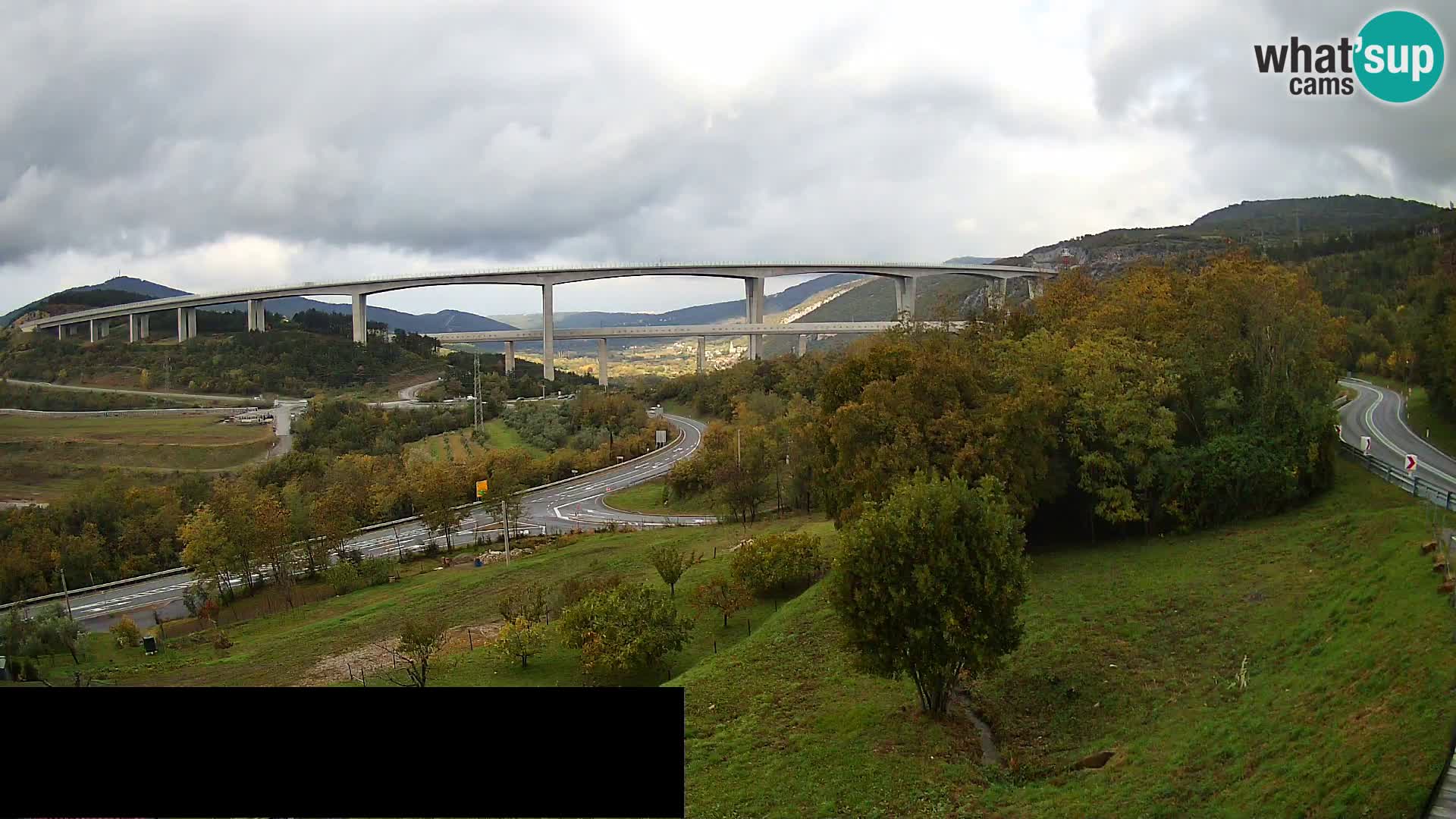 Web kamera Črni Kal Viadukt – pogled sa Viki Burgerja