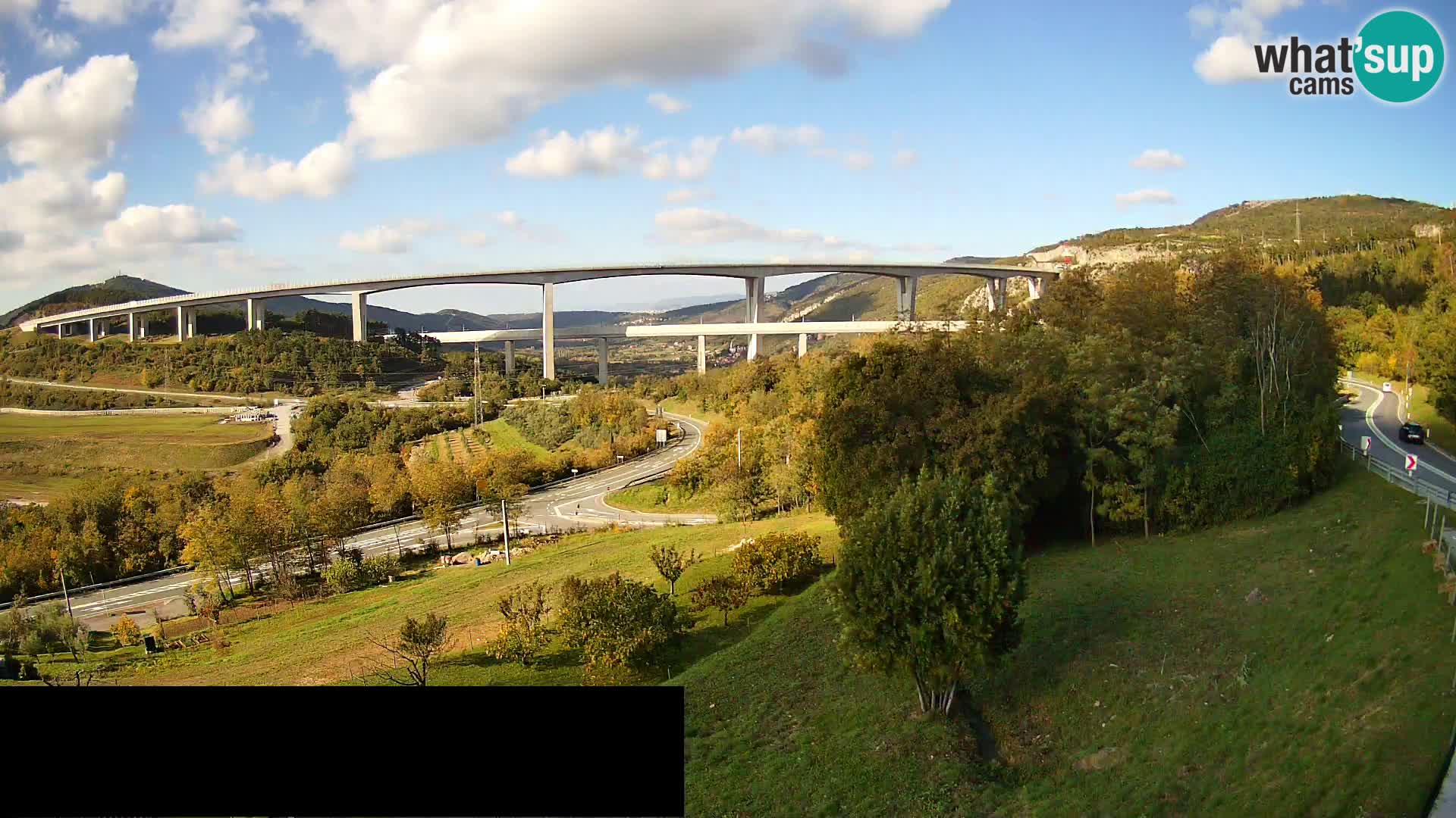 Camera en vivo Črni Kal Viaducto – Viki Burger