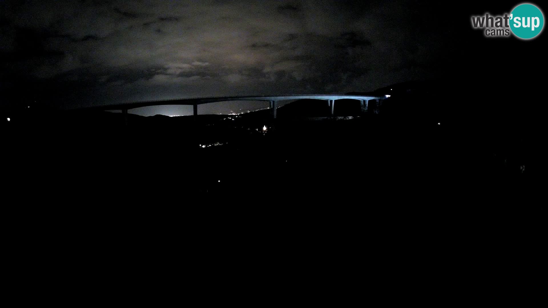 Webcam Črni Kal Viaduct – view from Viki Burger
