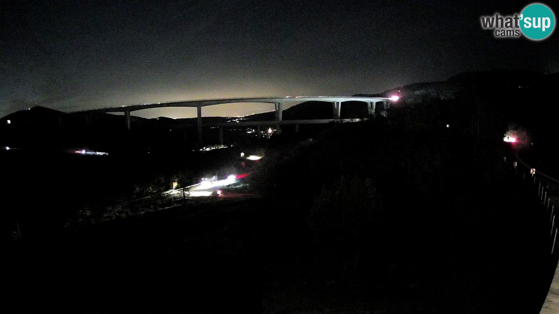 Webcam Črni Kal Viaduct – view from Viki Burger