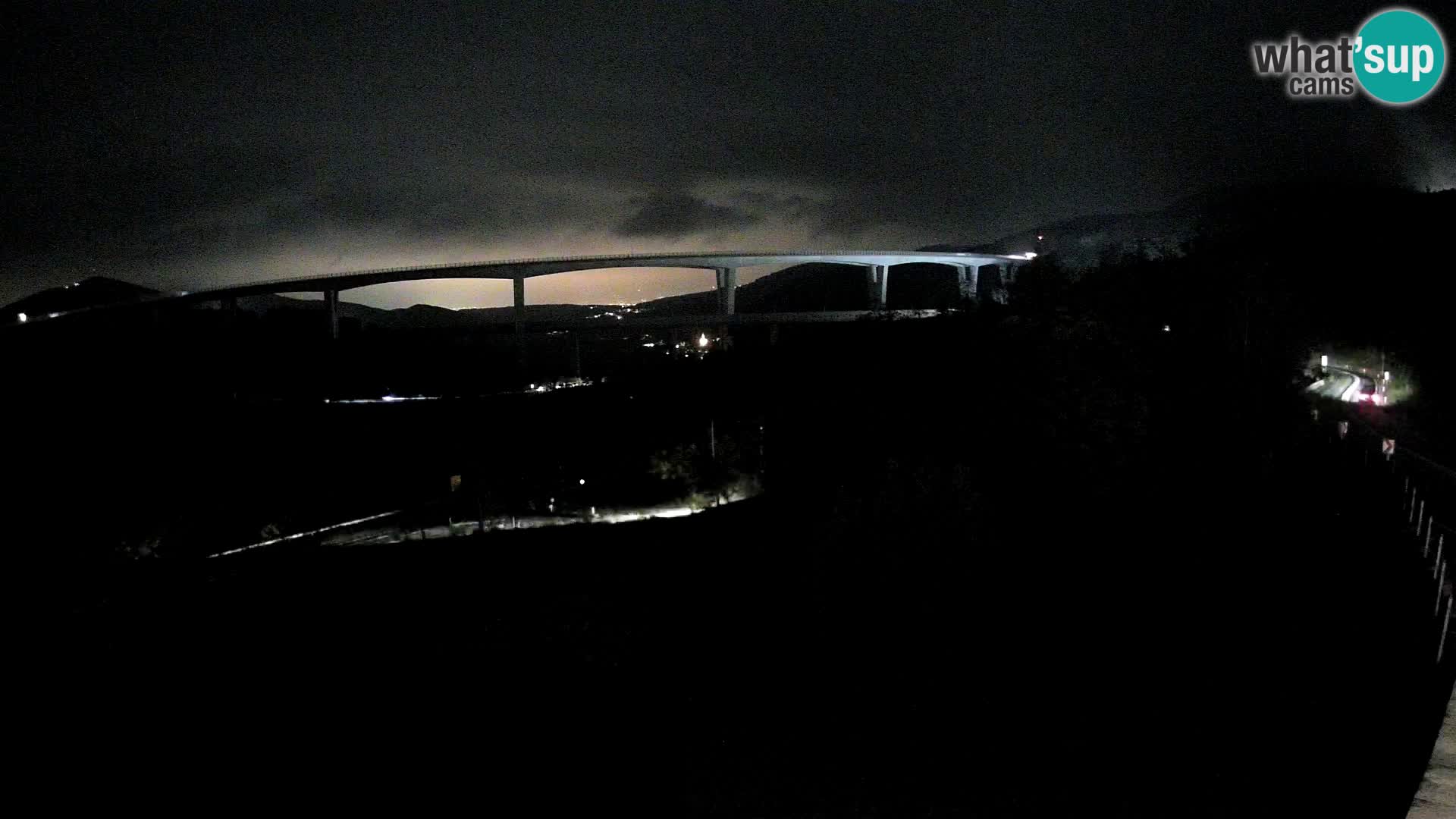 Webcam Črni Kal Viaduct – view from Viki Burger