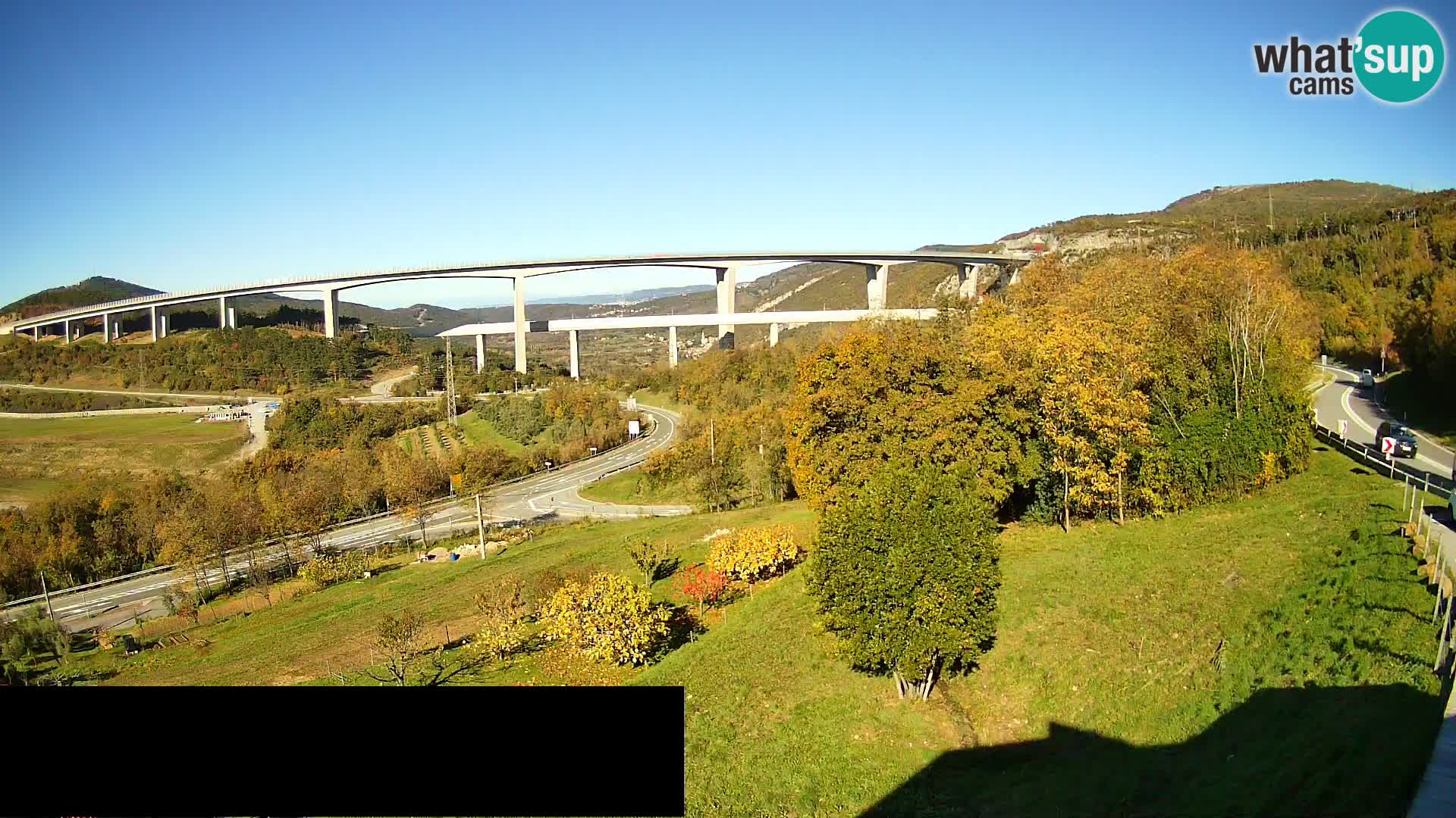 Camera en vivo Črni Kal Viaducto – Viki Burger