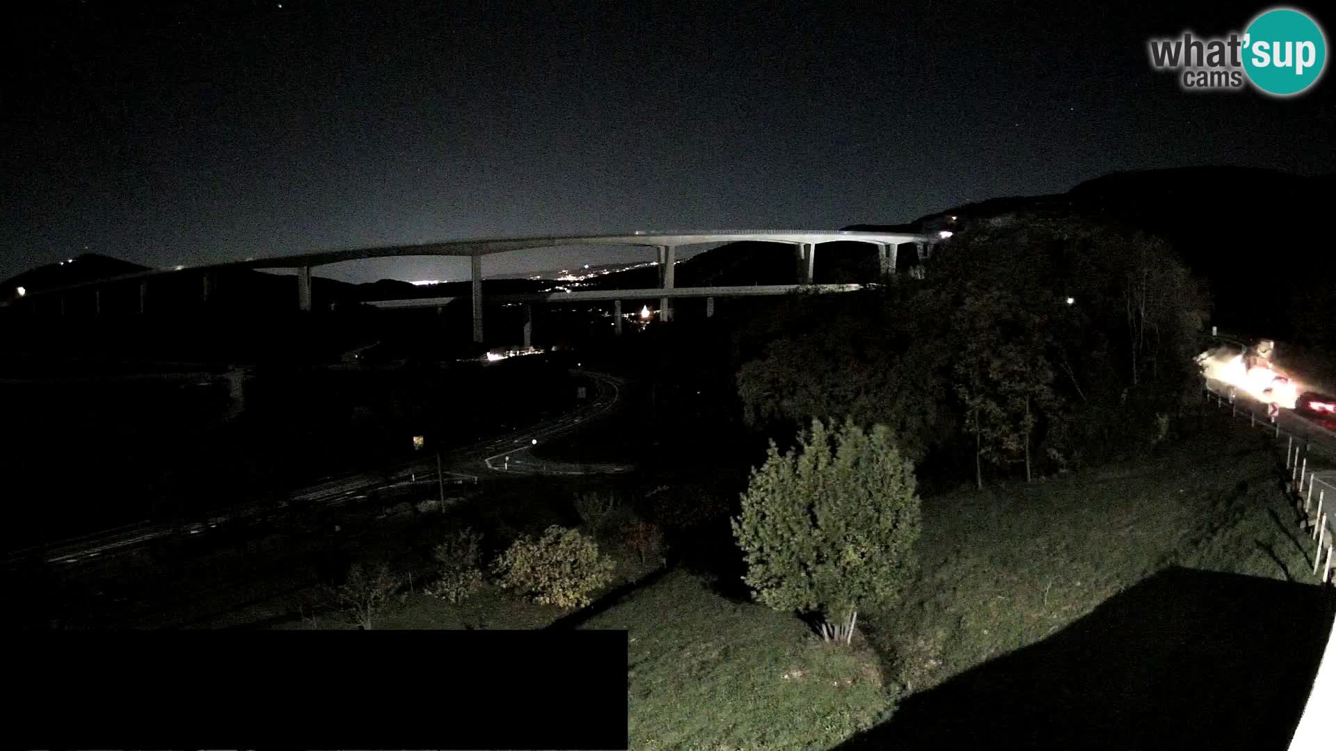 Web kamera Črni Kal Viadukt – pogled sa Viki Burgerja
