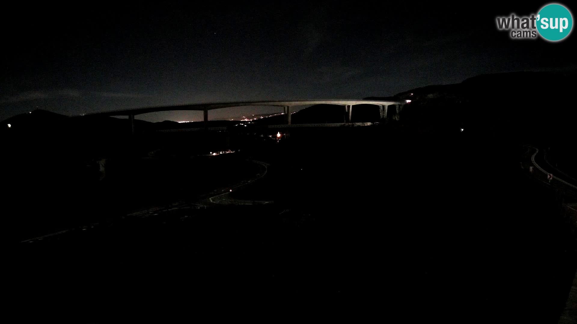 Webcam Črni Kal Viaduct – view from Viki Burger