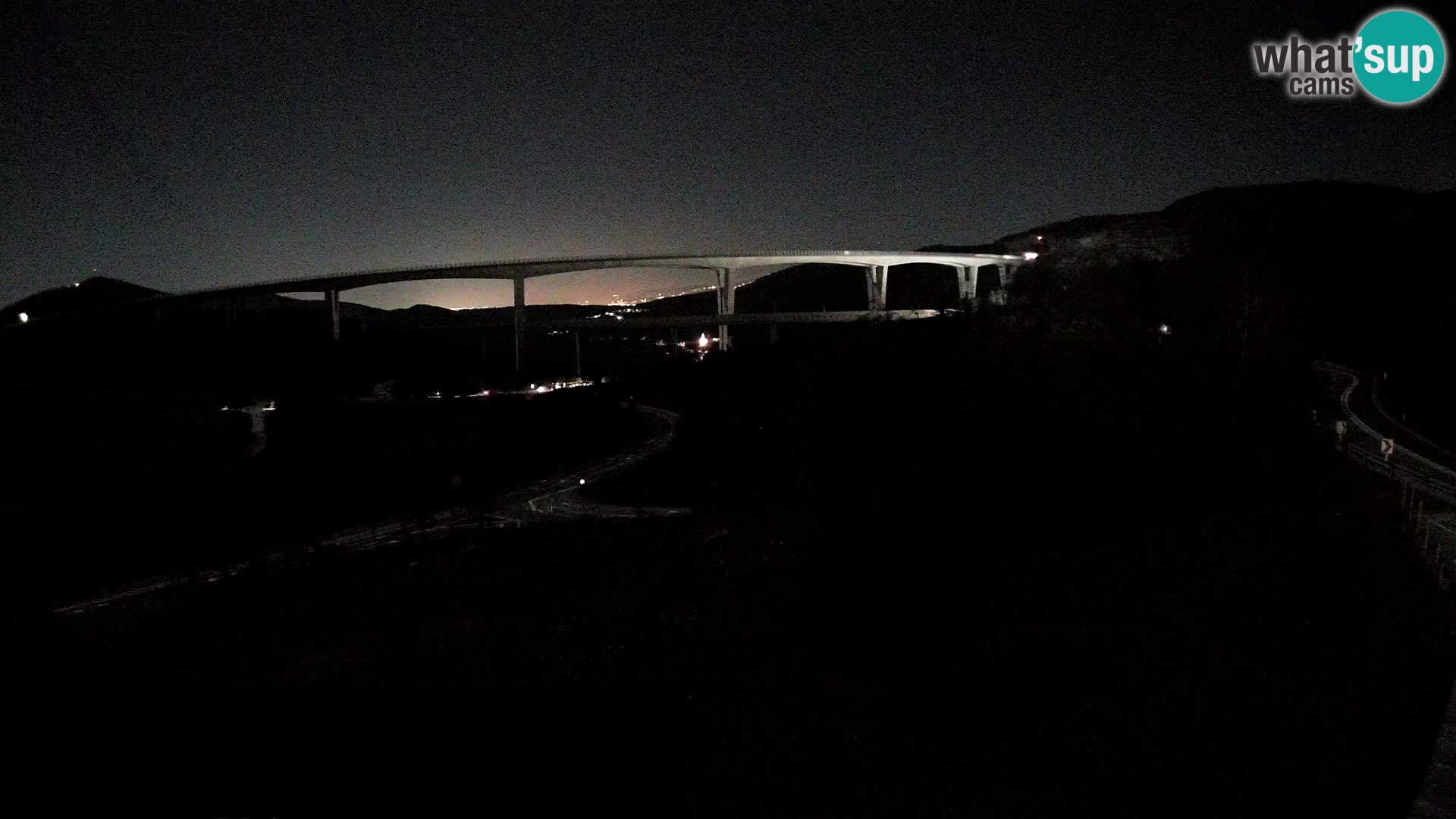 Livecam Črni Kal Viadotto – panorama dal Viki Burger
