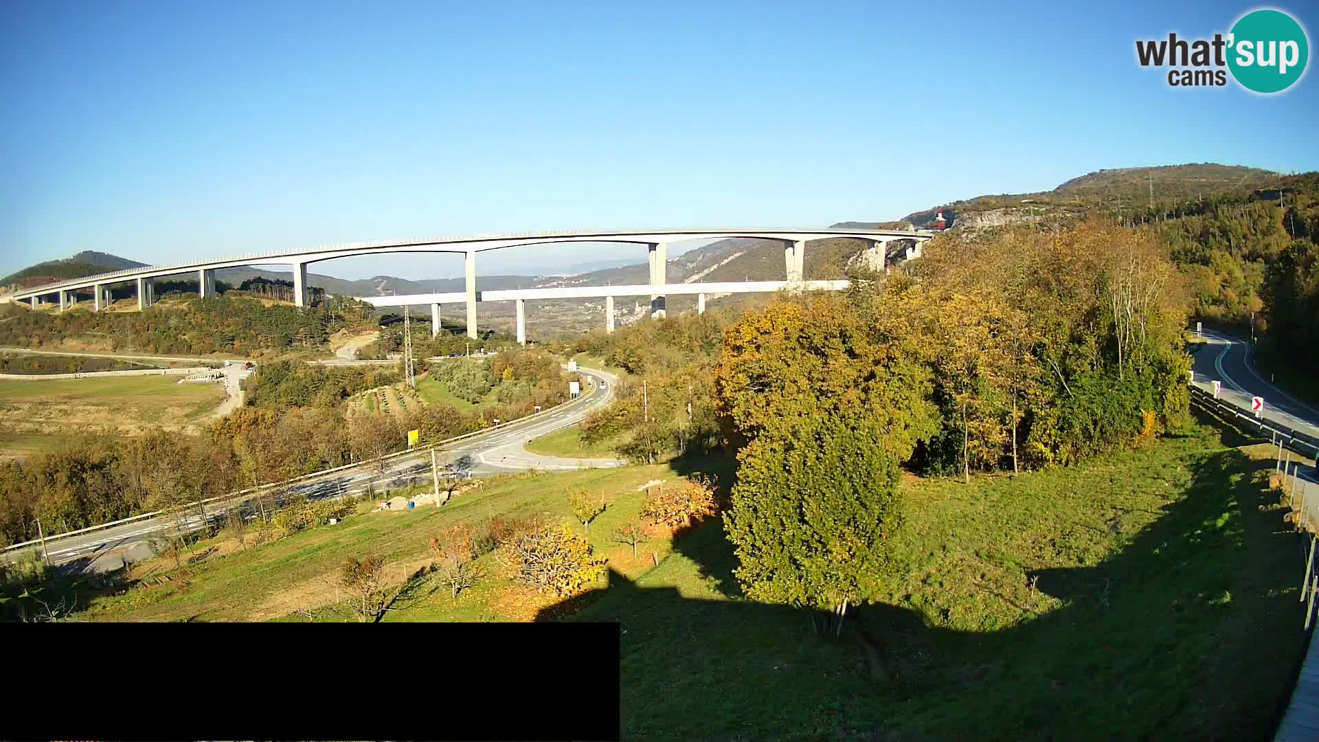 Camera en vivo Črni Kal Viaducto – Viki Burger