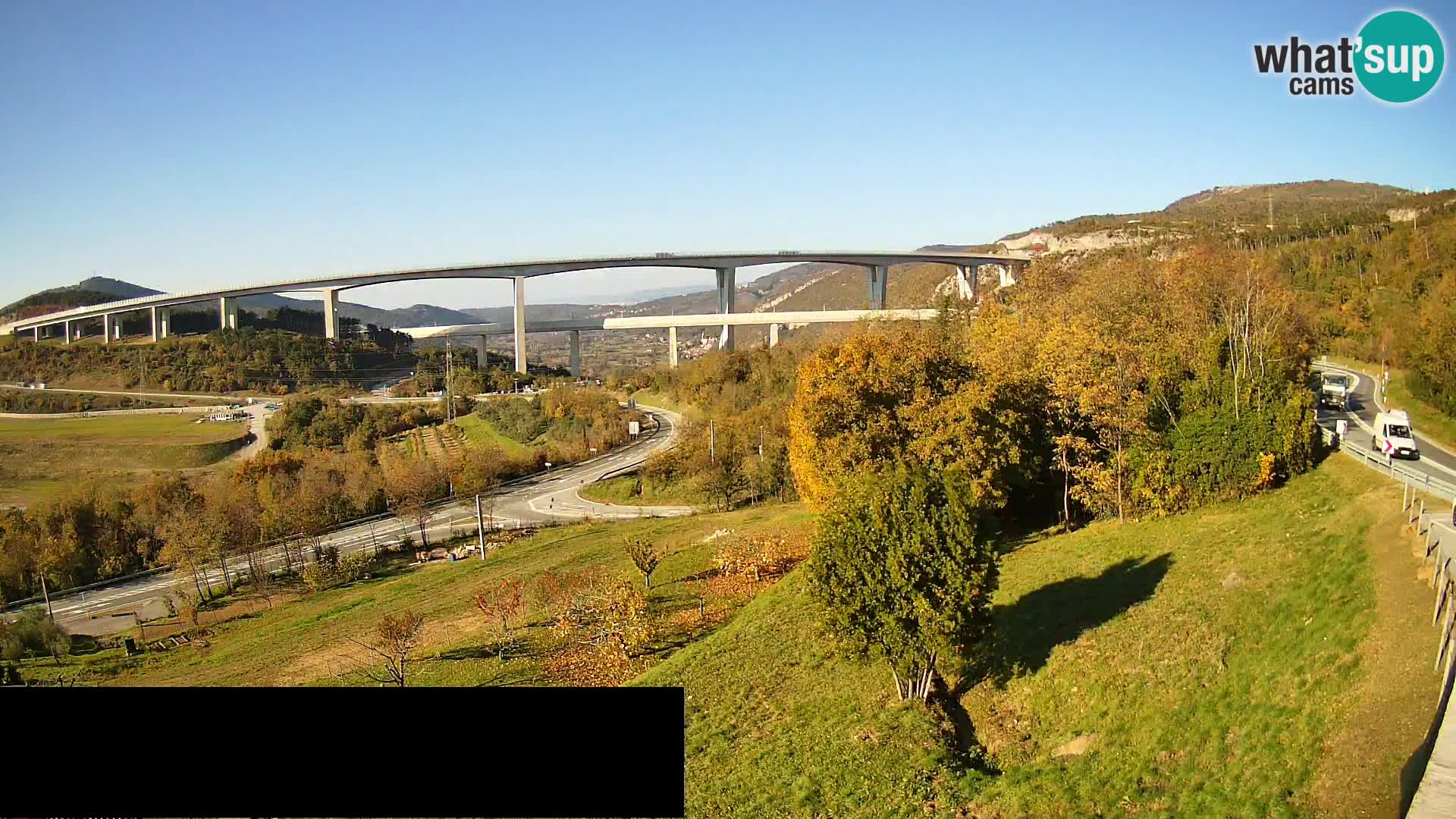 Camera en vivo Črni Kal Viaducto – Viki Burger