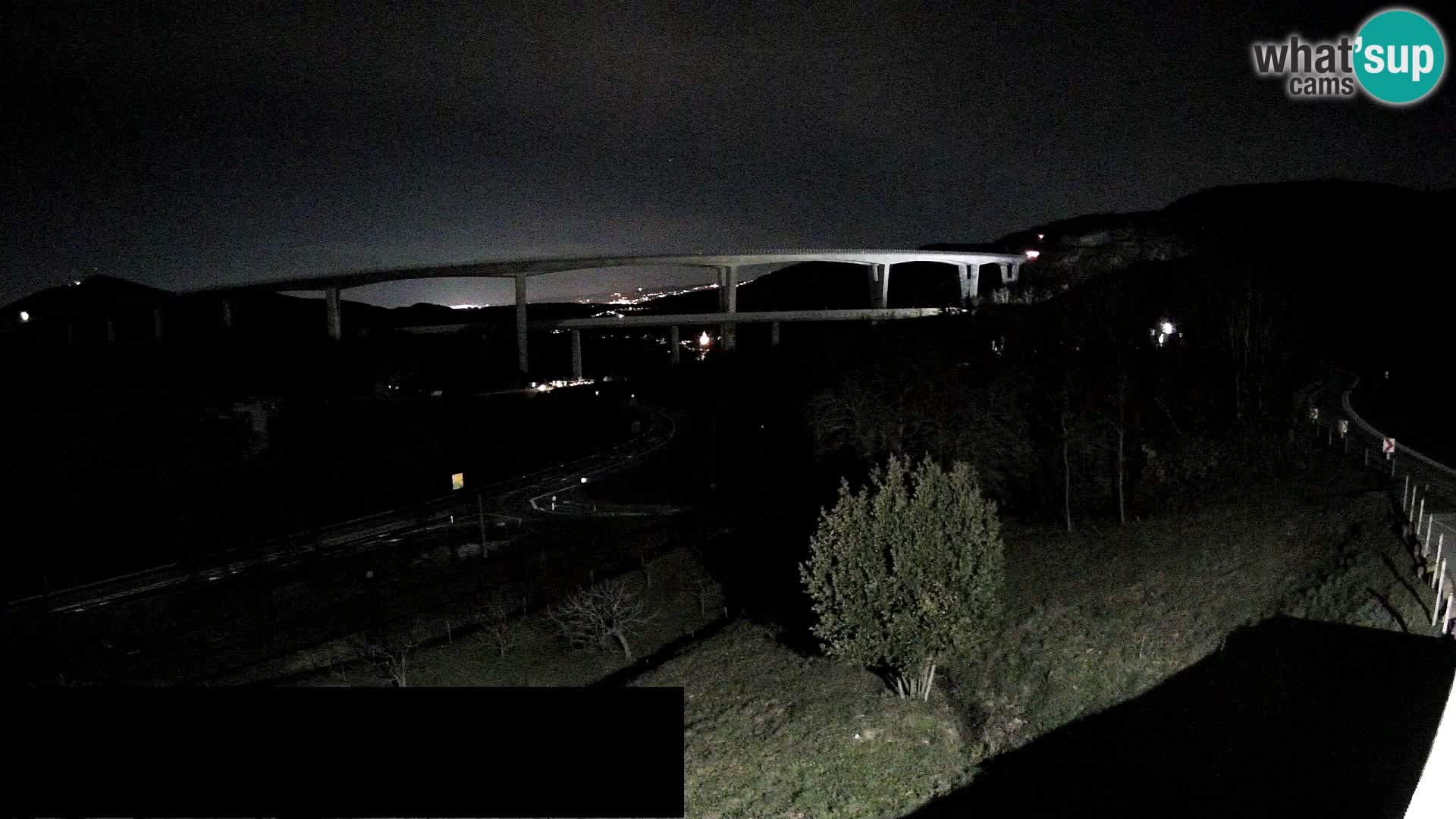 Web kamera Črni Kal Viadukt – pogled sa Viki Burgerja