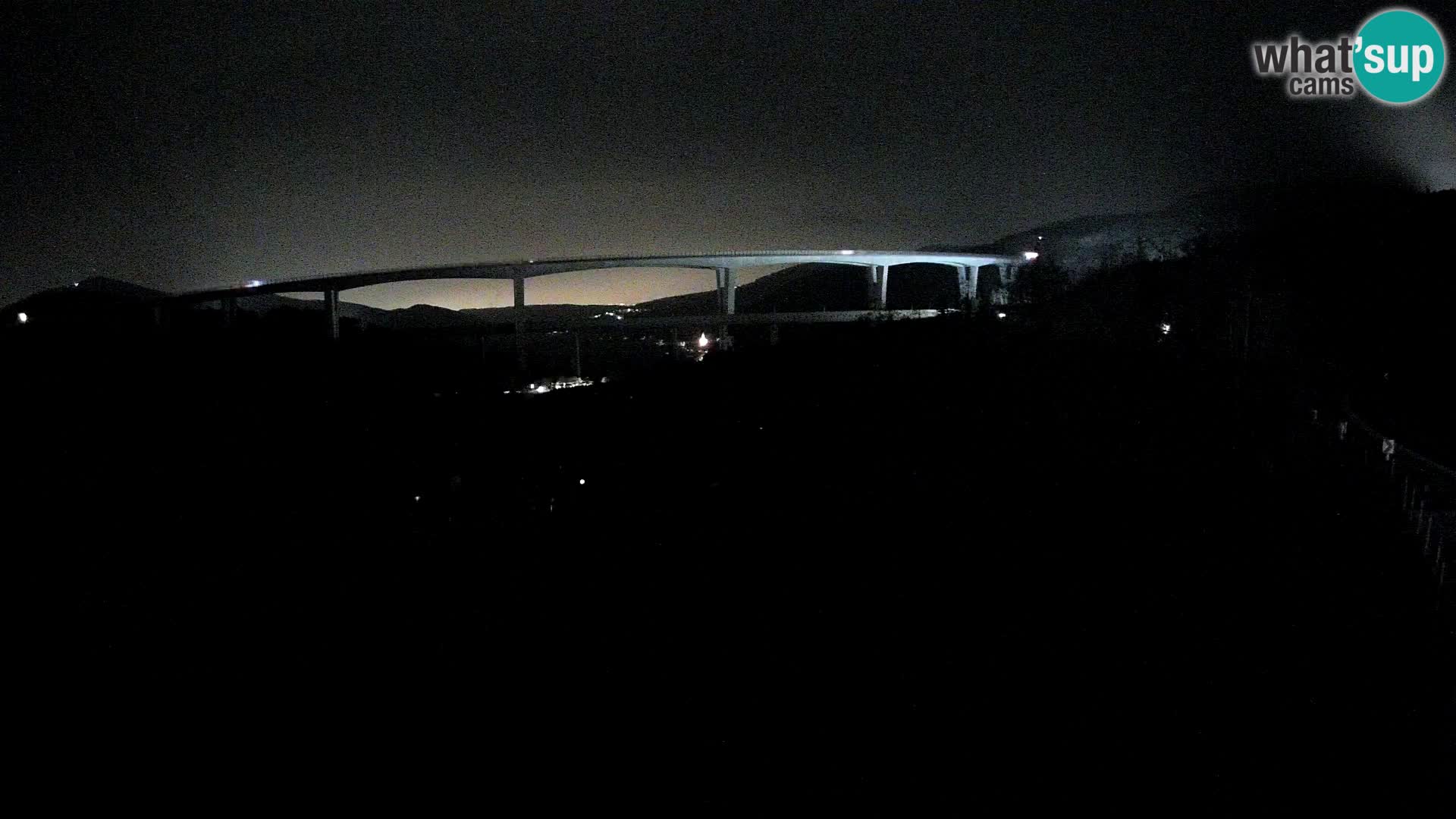 Webcam Črni Kal Viaduct – view from Viki Burger