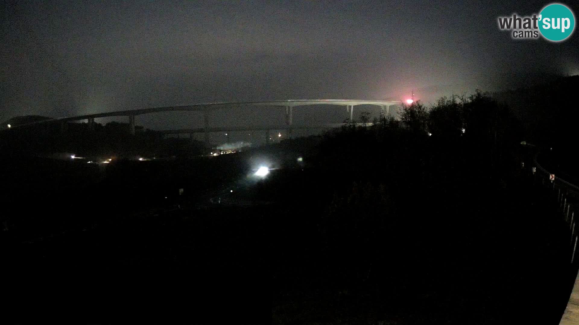 Livecam  Črni Kal Viadotto – panorama dal Viki Burger