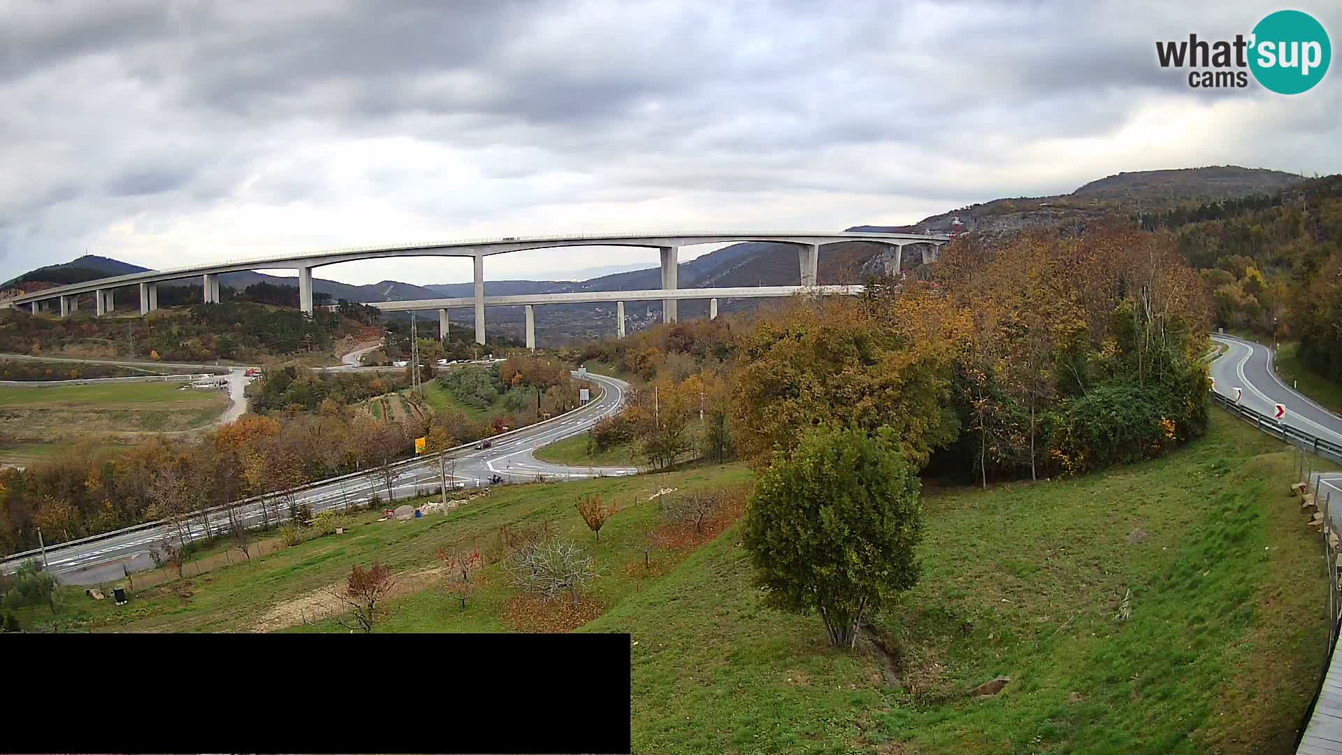 Web kamera Črni Kal Viadukt – pogled sa Viki Burgerja