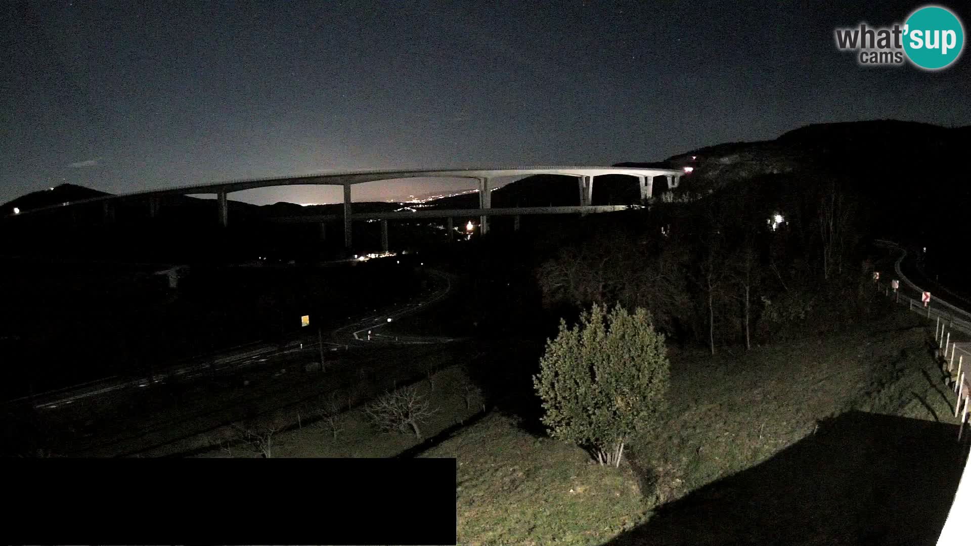 Web kamera Črni Kal Viadukt – pogled sa Viki Burgerja