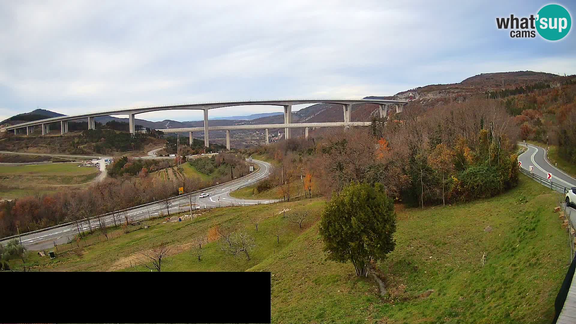 Web kamera Črni Kal Viadukt – pogled sa Viki Burgerja