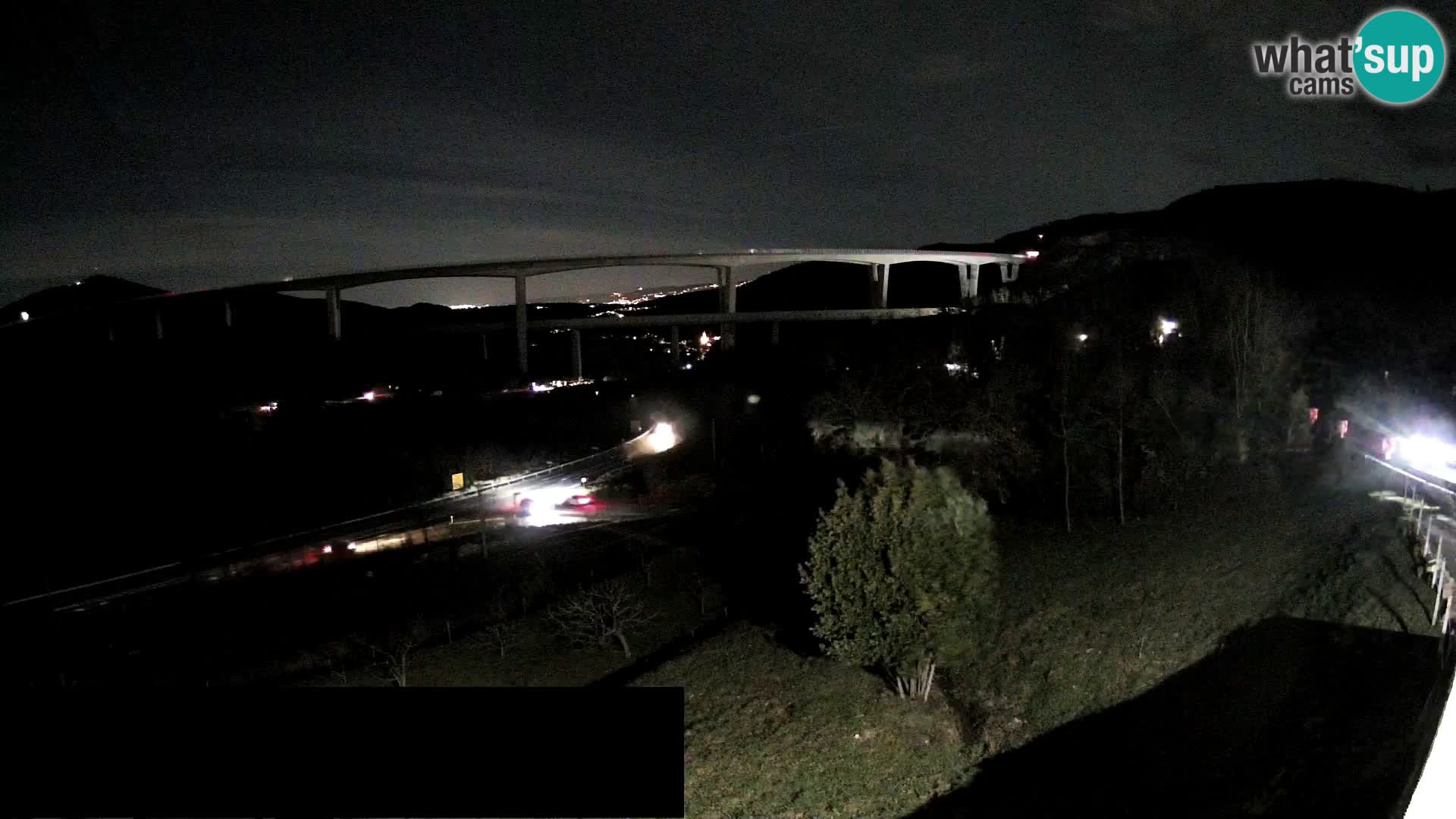 Web kamera Črni Kal Viadukt – pogled sa Viki Burgerja