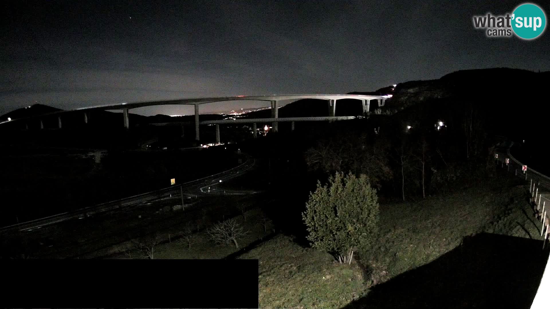 Web kamera Črni Kal Viadukt – pogled sa Viki Burgerja
