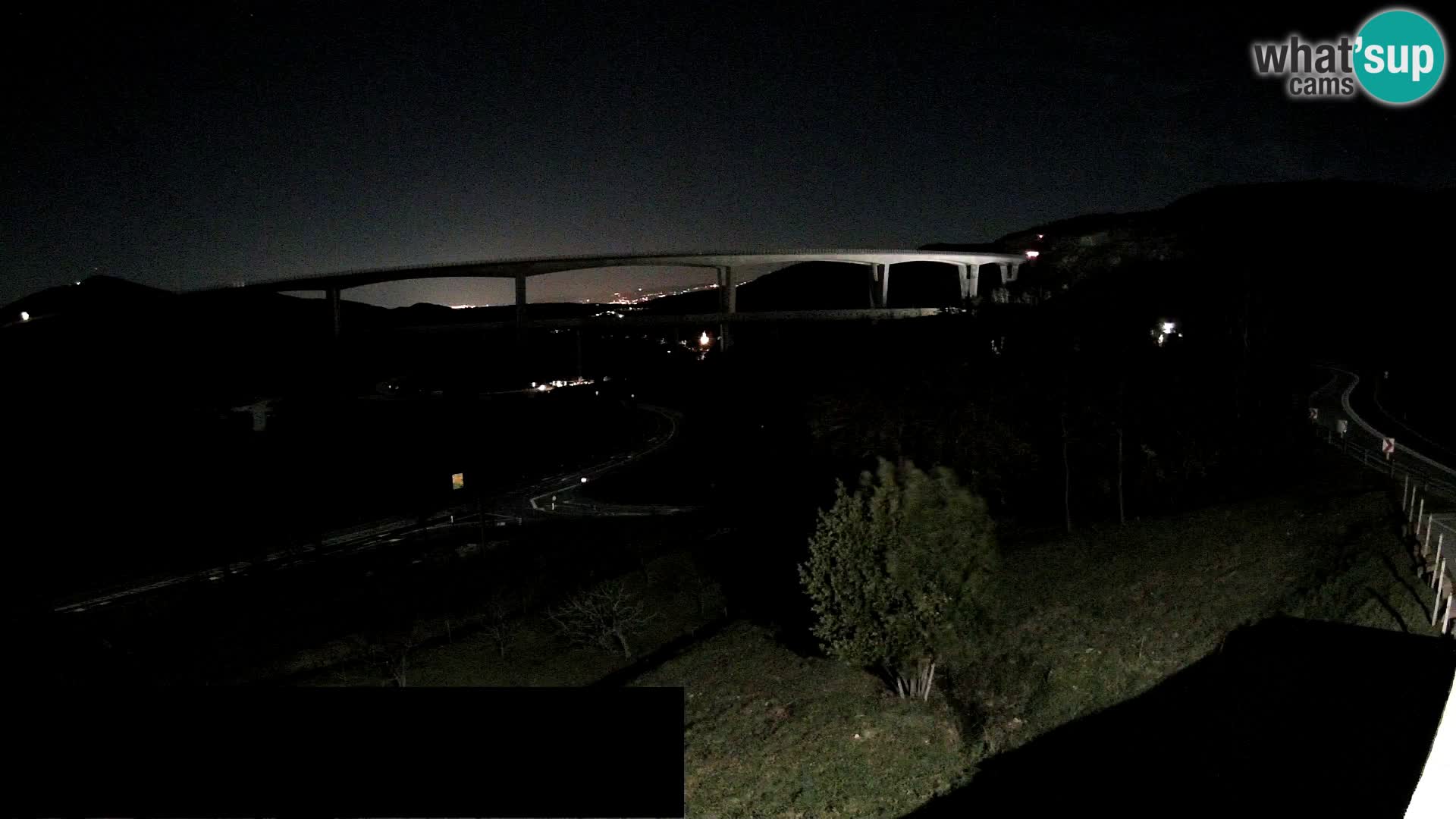 Livecam  Črni Kal Viadotto – panorama dal Viki Burger