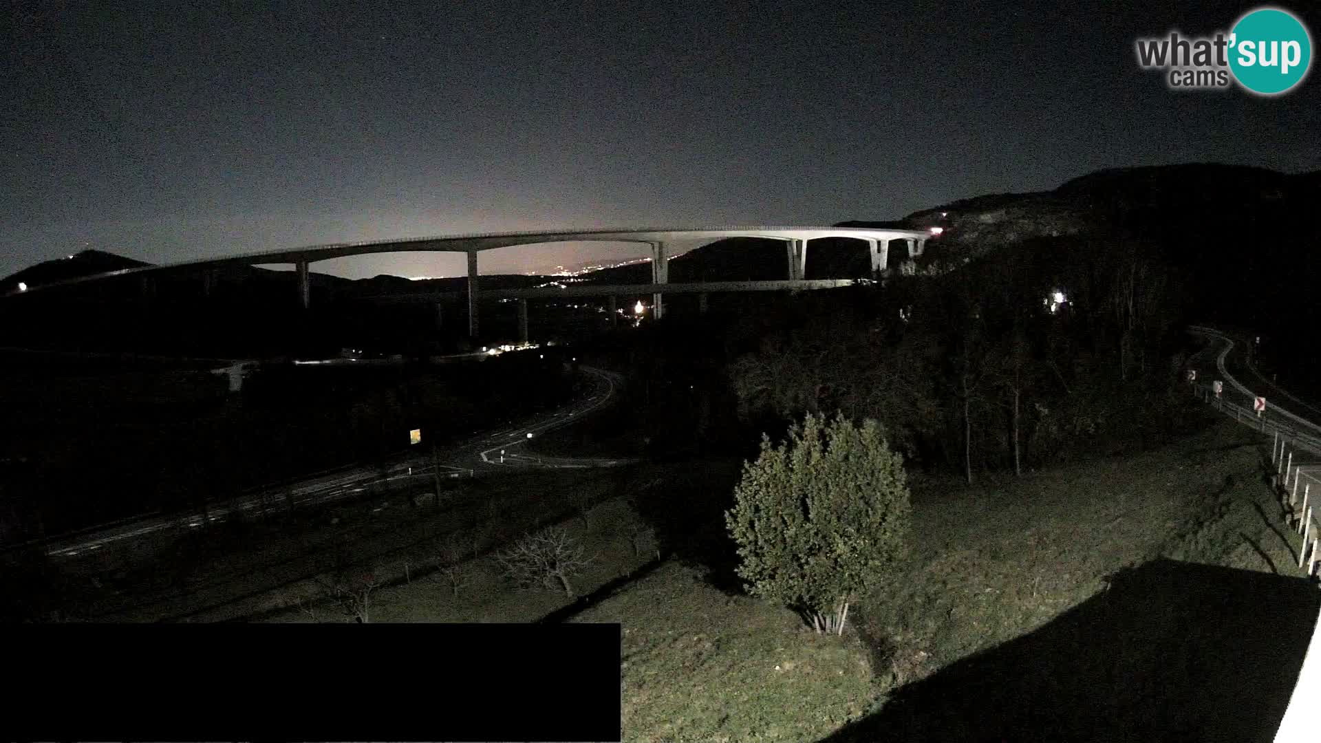 Web kamera Črni Kal Viadukt – pogled sa Viki Burgerja