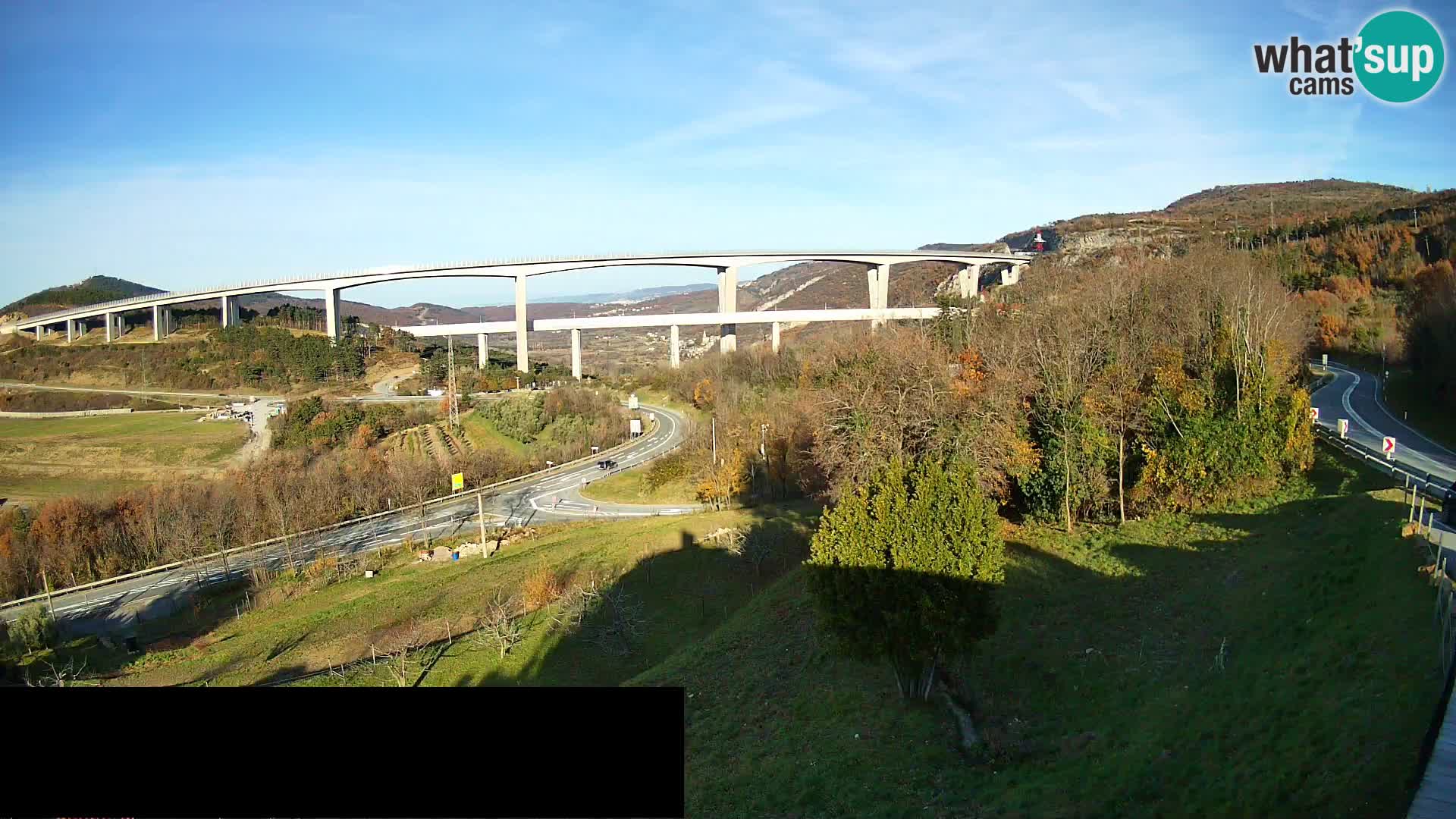 Camera en vivo Črni Kal Viaducto – Viki Burger