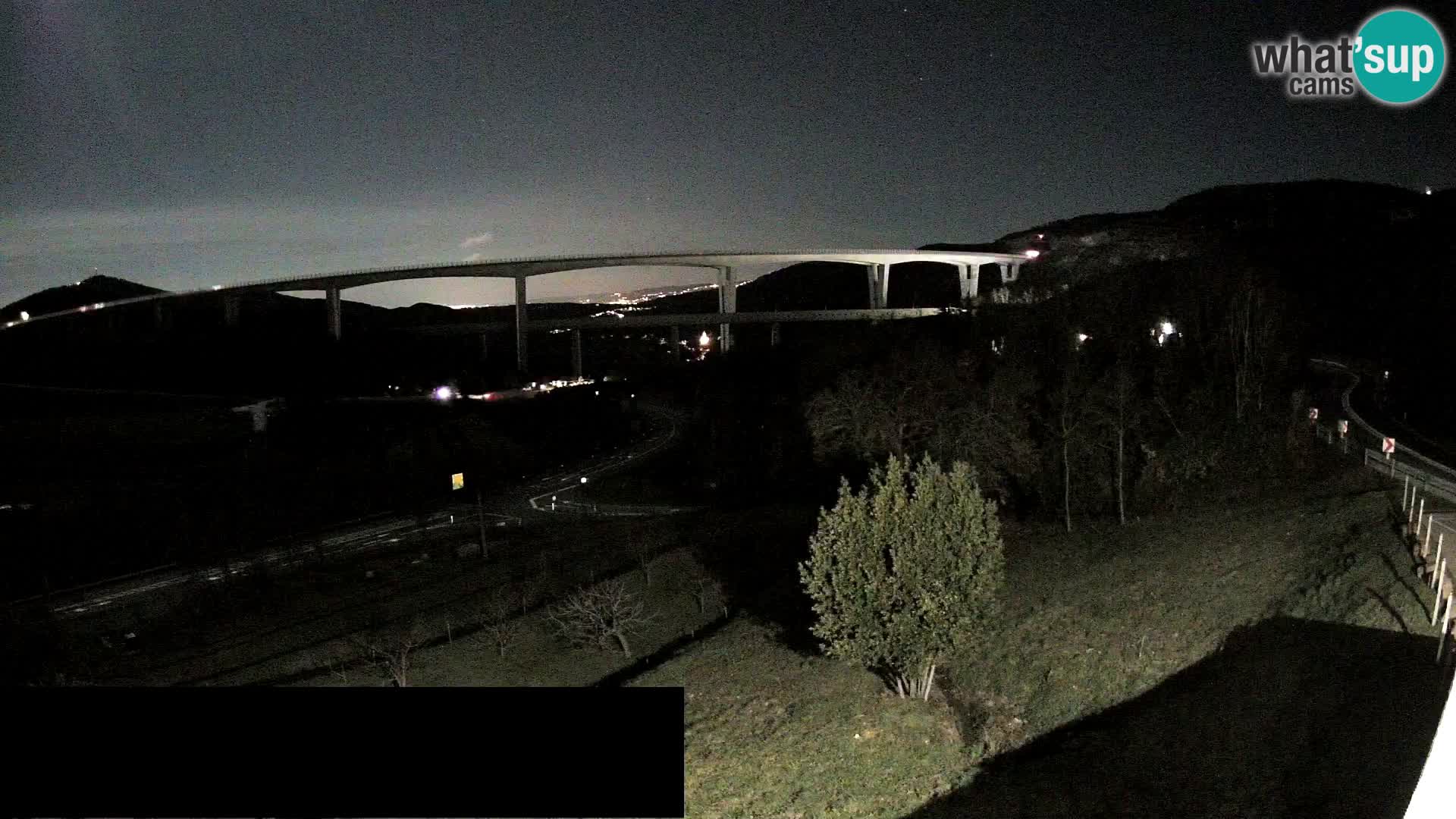 Web kamera Črni Kal Viadukt – pogled sa Viki Burgerja