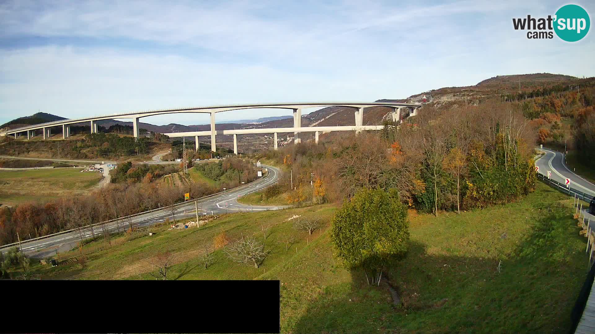 Camera en vivo Črni Kal Viaducto – Viki Burger