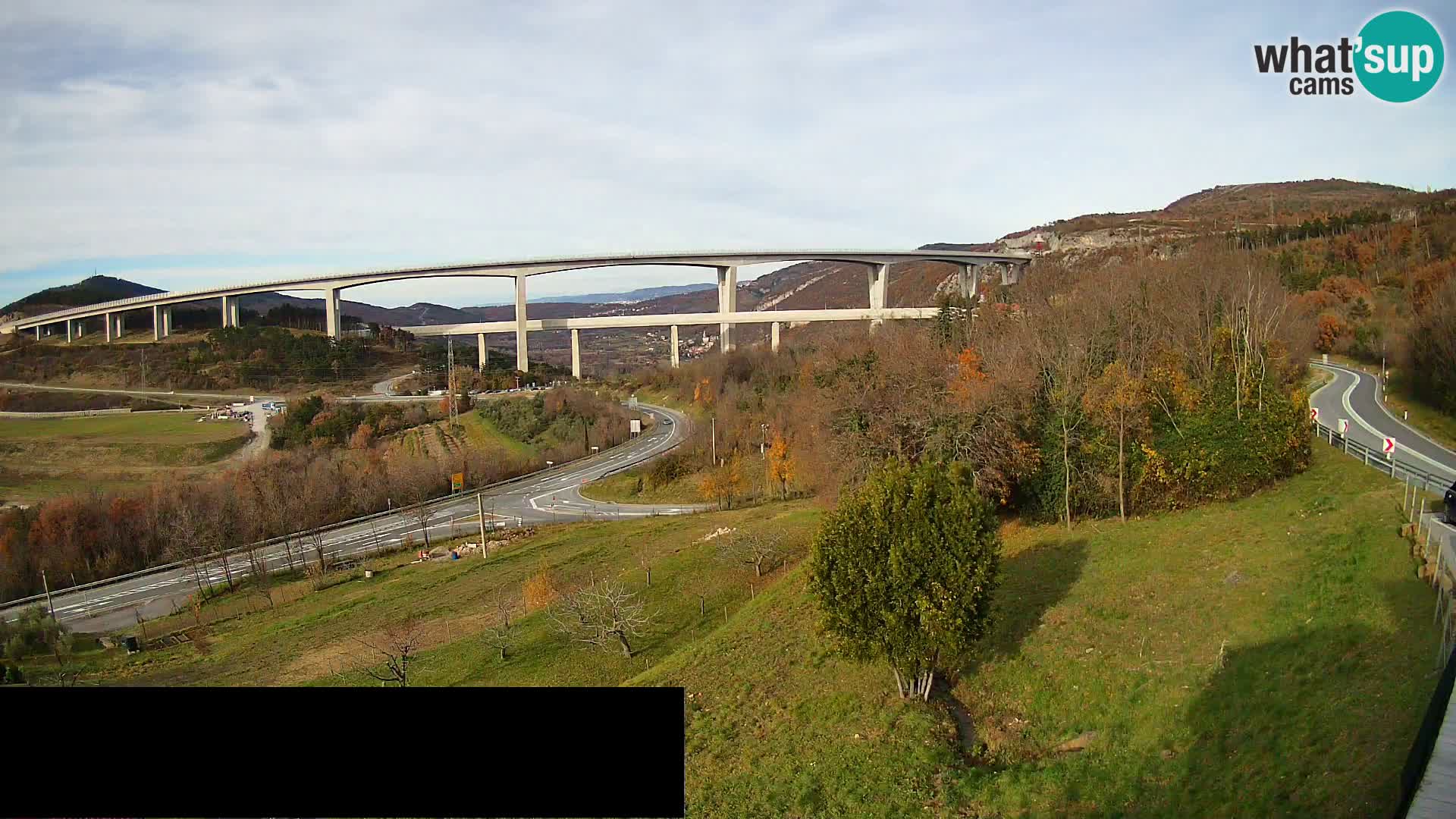 Camera en vivo Črni Kal Viaducto – Viki Burger