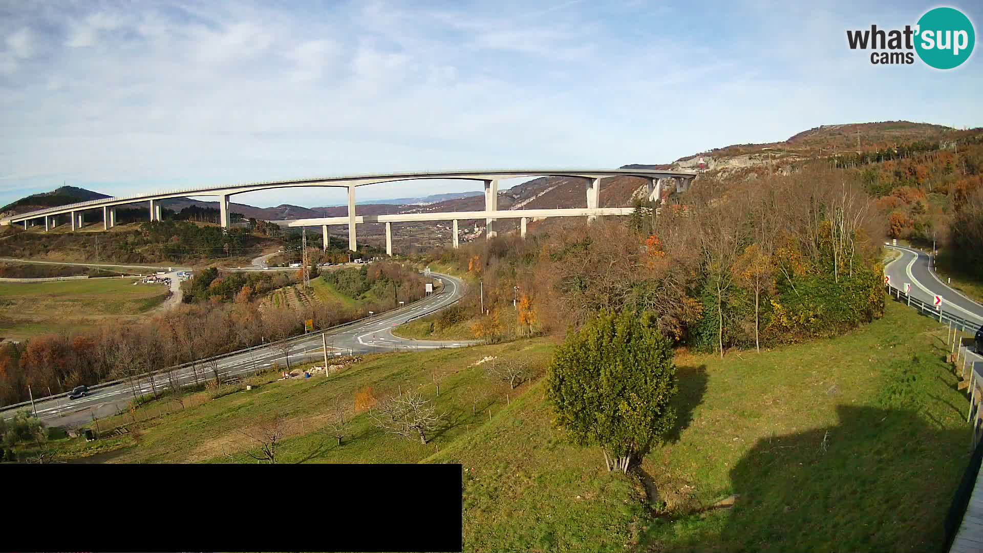 Camera en vivo Črni Kal Viaducto – Viki Burger