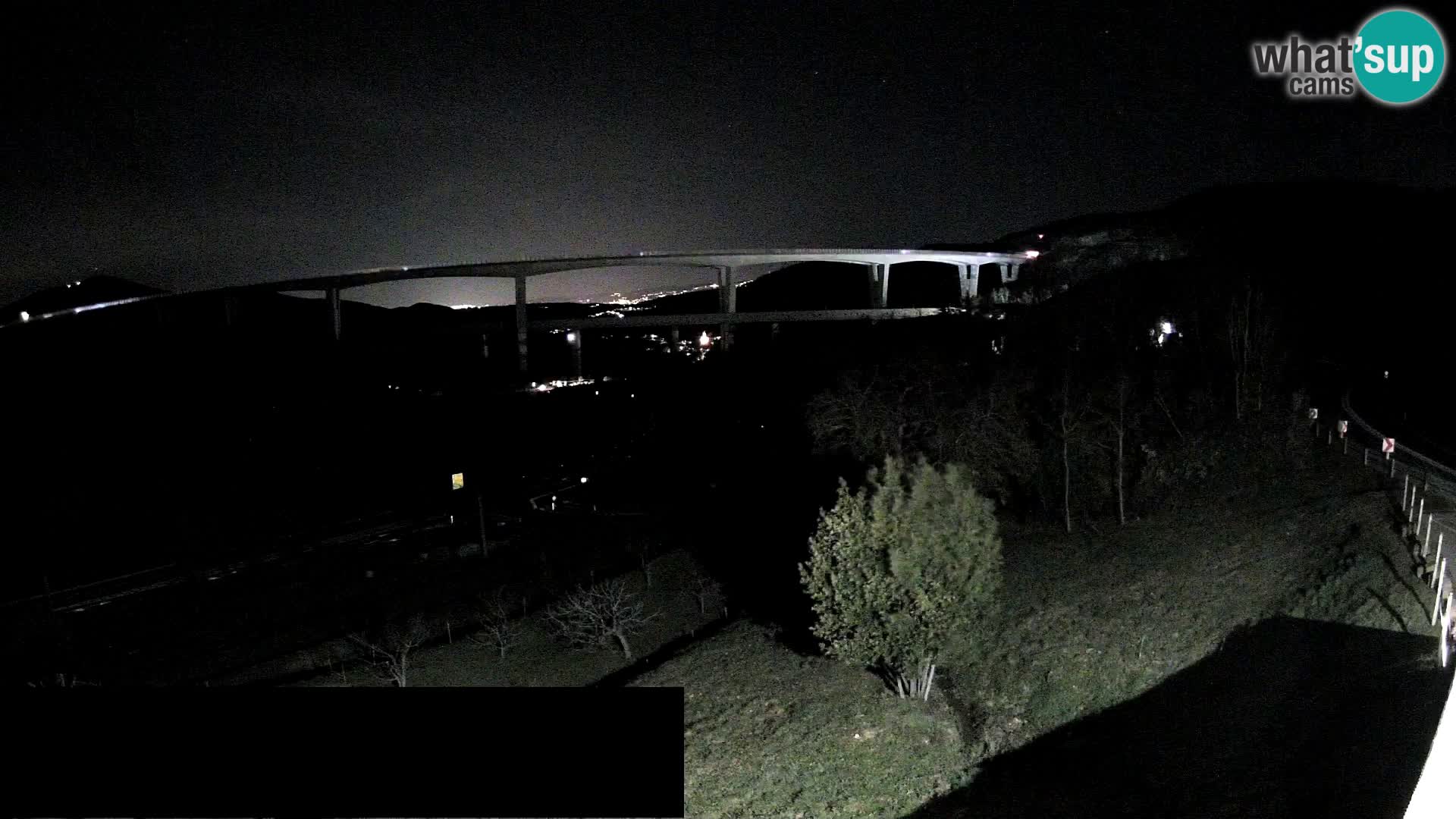 Livecam  Črni Kal Viadotto – panorama dal Viki Burger