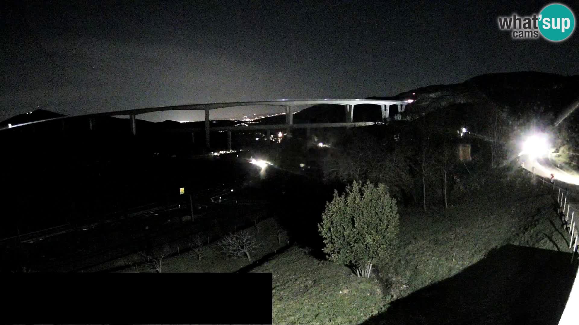 Livecam  Črni Kal Viadotto – panorama dal Viki Burger