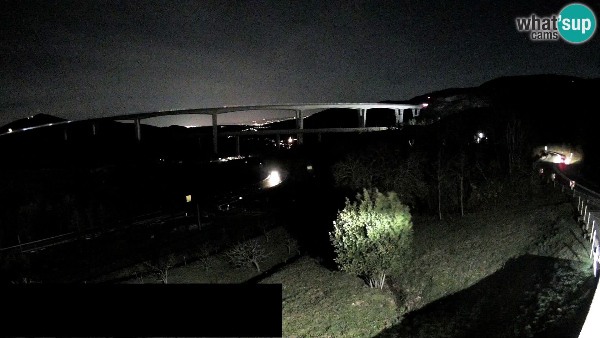 Livecam  Črni Kal Viadotto – panorama dal Viki Burger