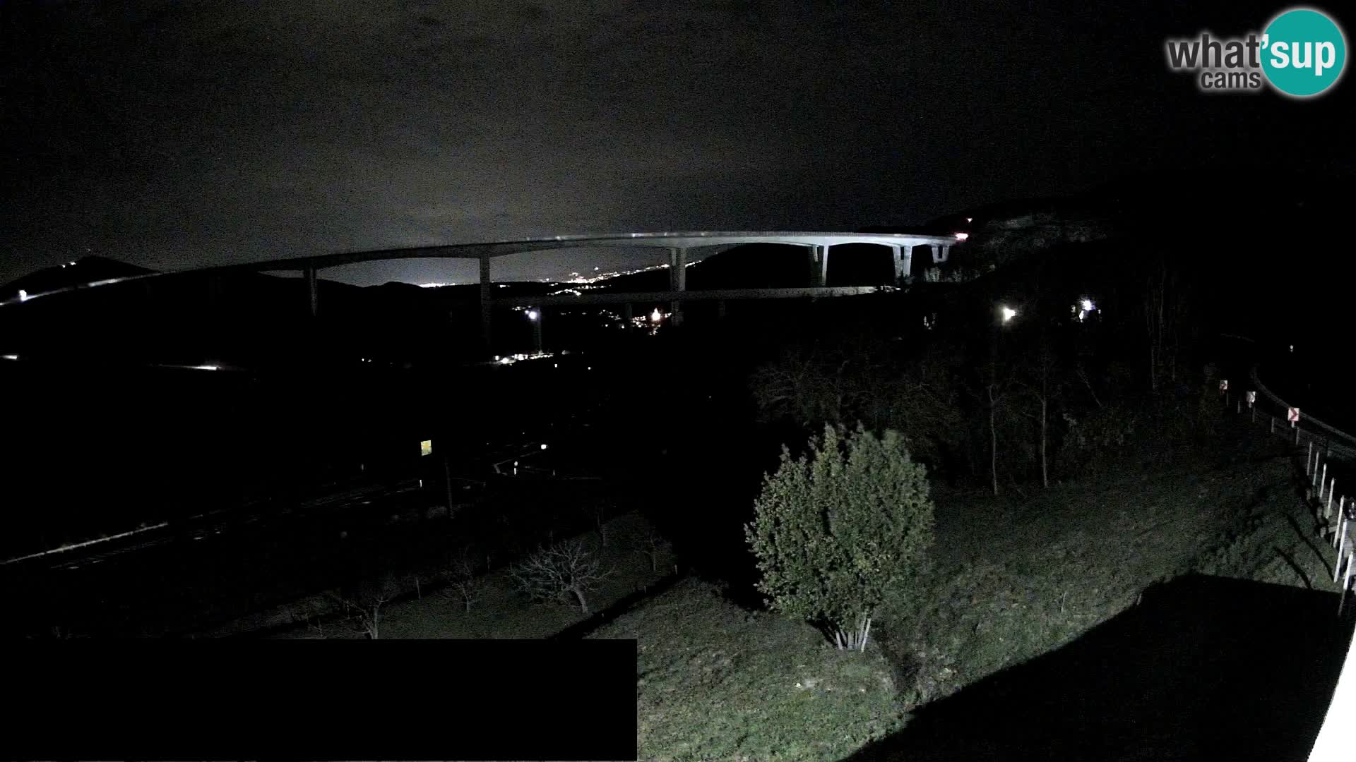 Livecam  Črni Kal Viadotto – panorama dal Viki Burger