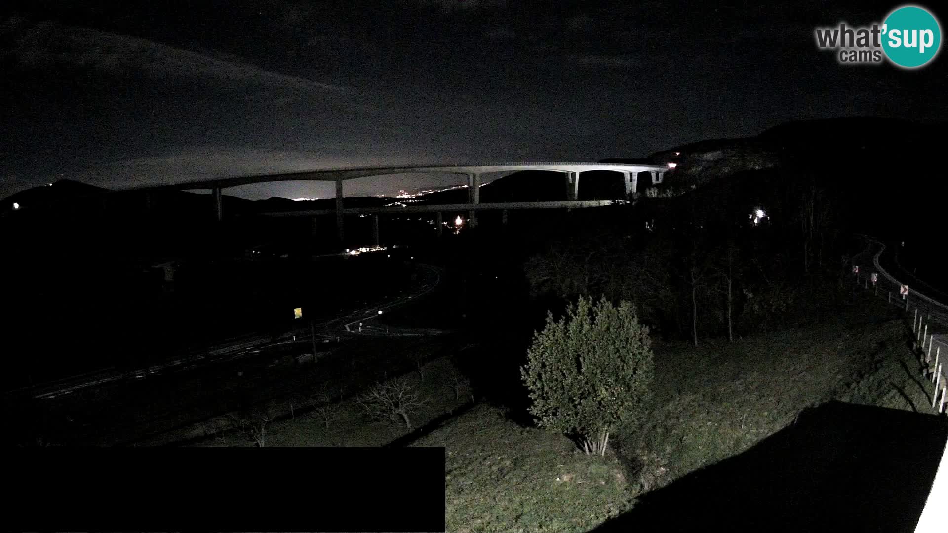 Web kamera Črni Kal Viadukt – pogled sa Viki Burgerja
