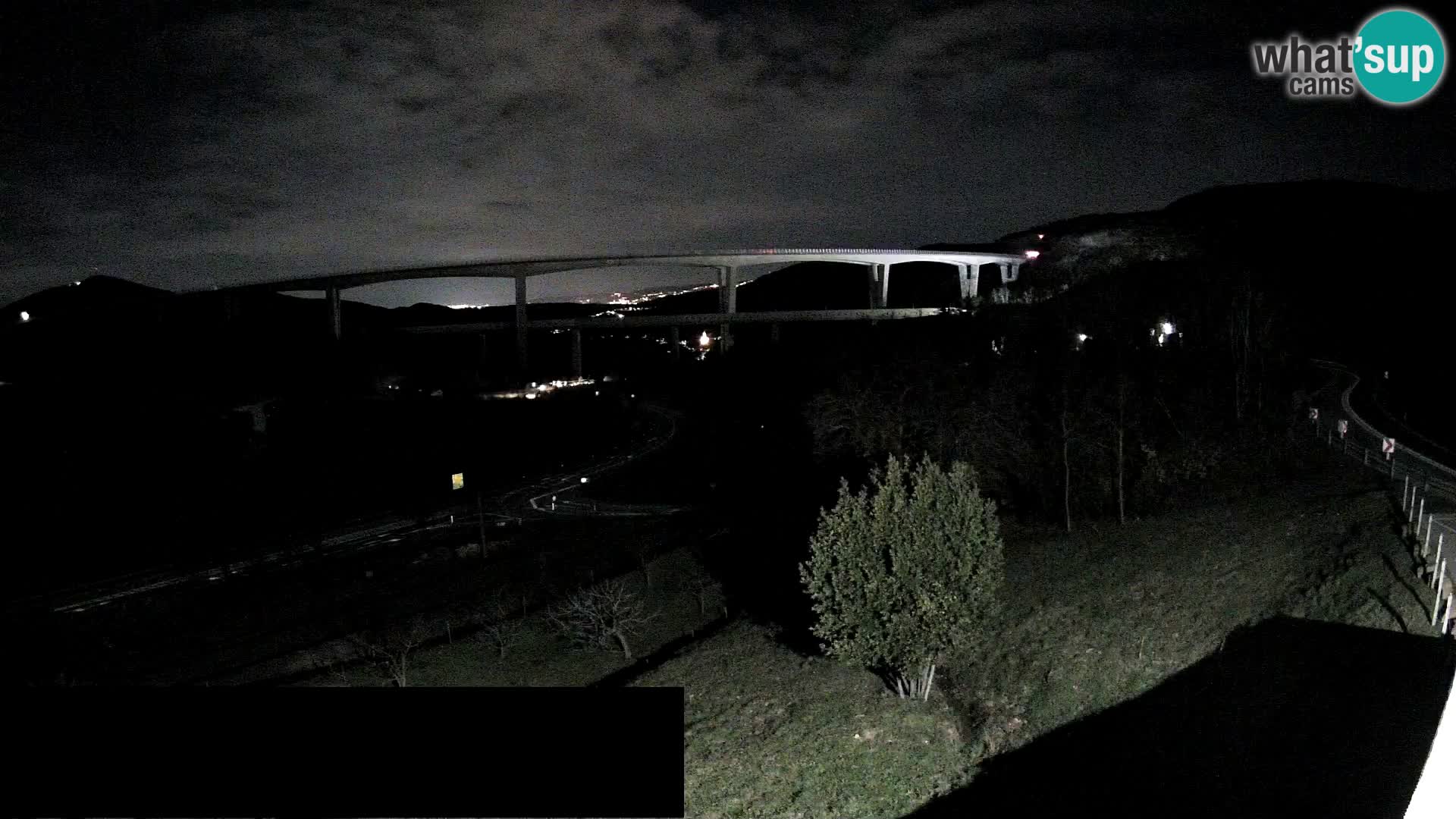 Web kamera Črni Kal Viadukt – pogled sa Viki Burgerja