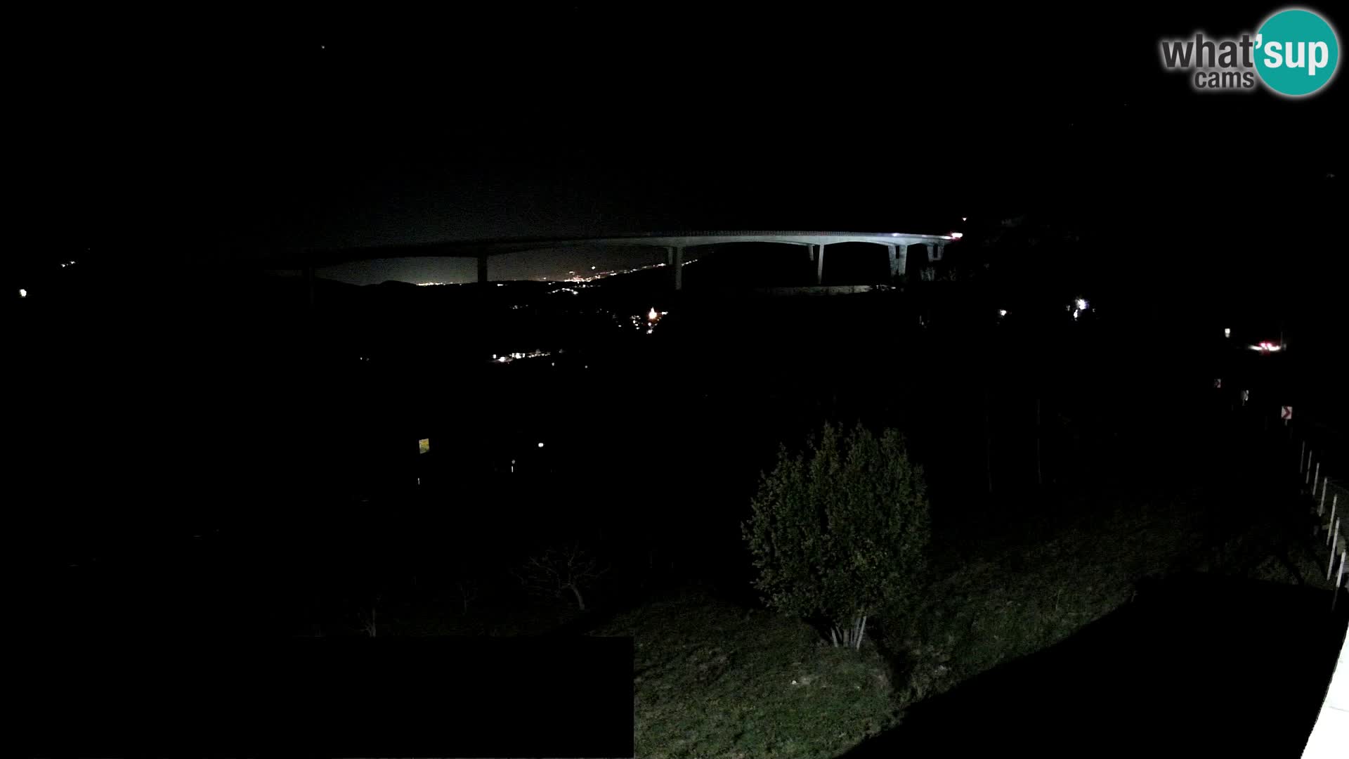 Kamera v živo Črni Kal Viadukt – pogled z Viki Burgerja