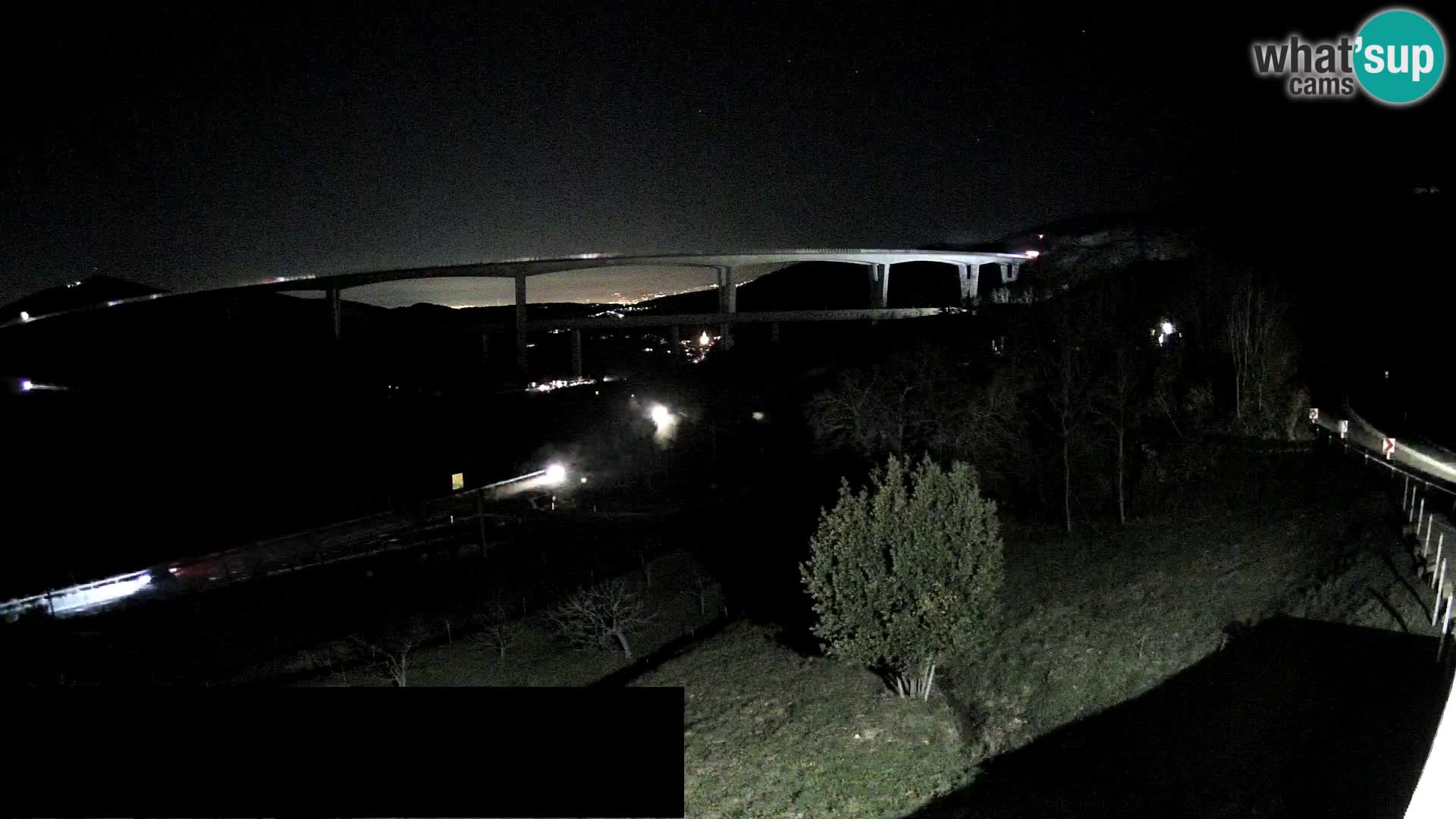 Web kamera Črni Kal Viadukt – pogled sa Viki Burgerja